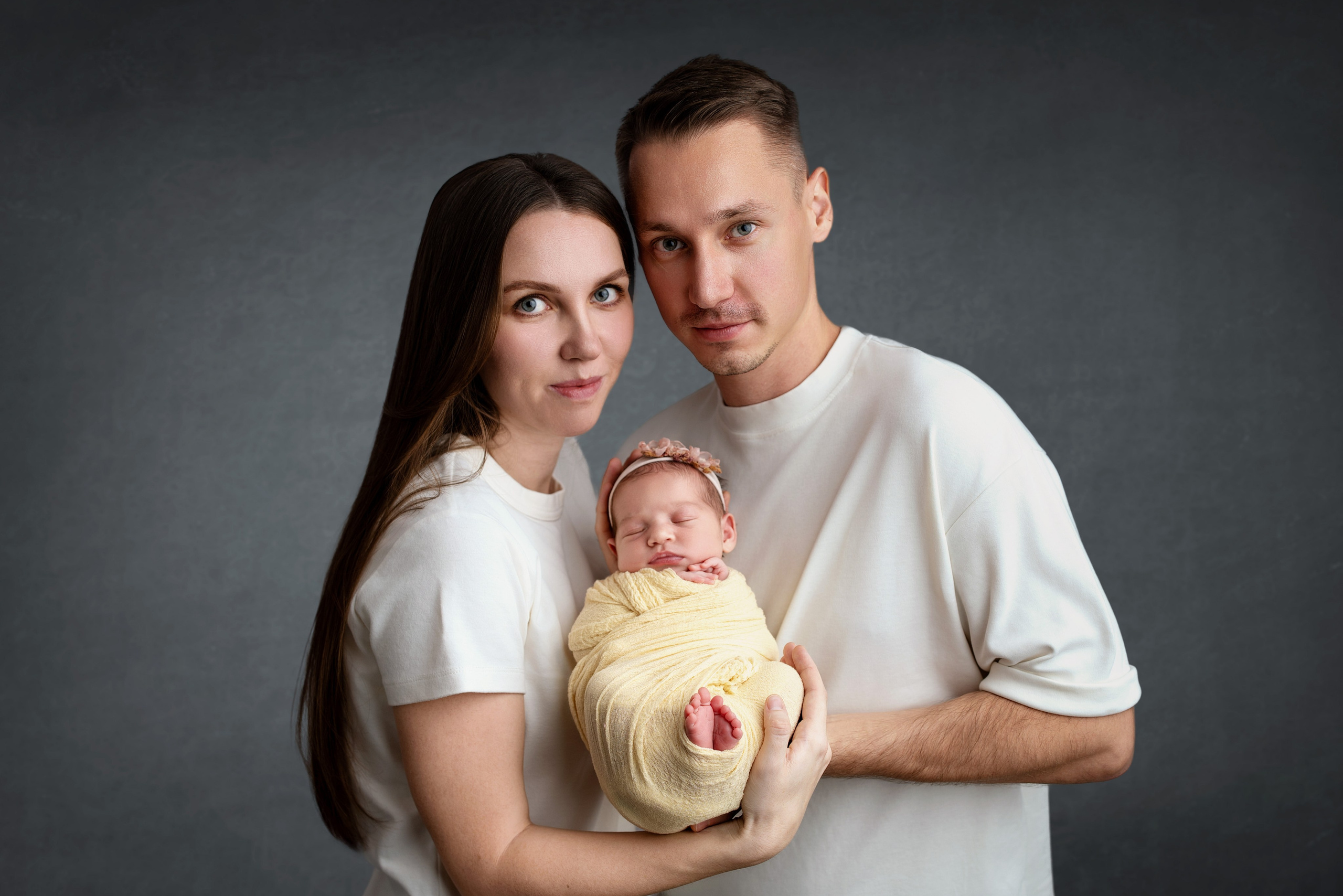 Newborn фотосессия девочки в розовом пледе — Нижний Новгород