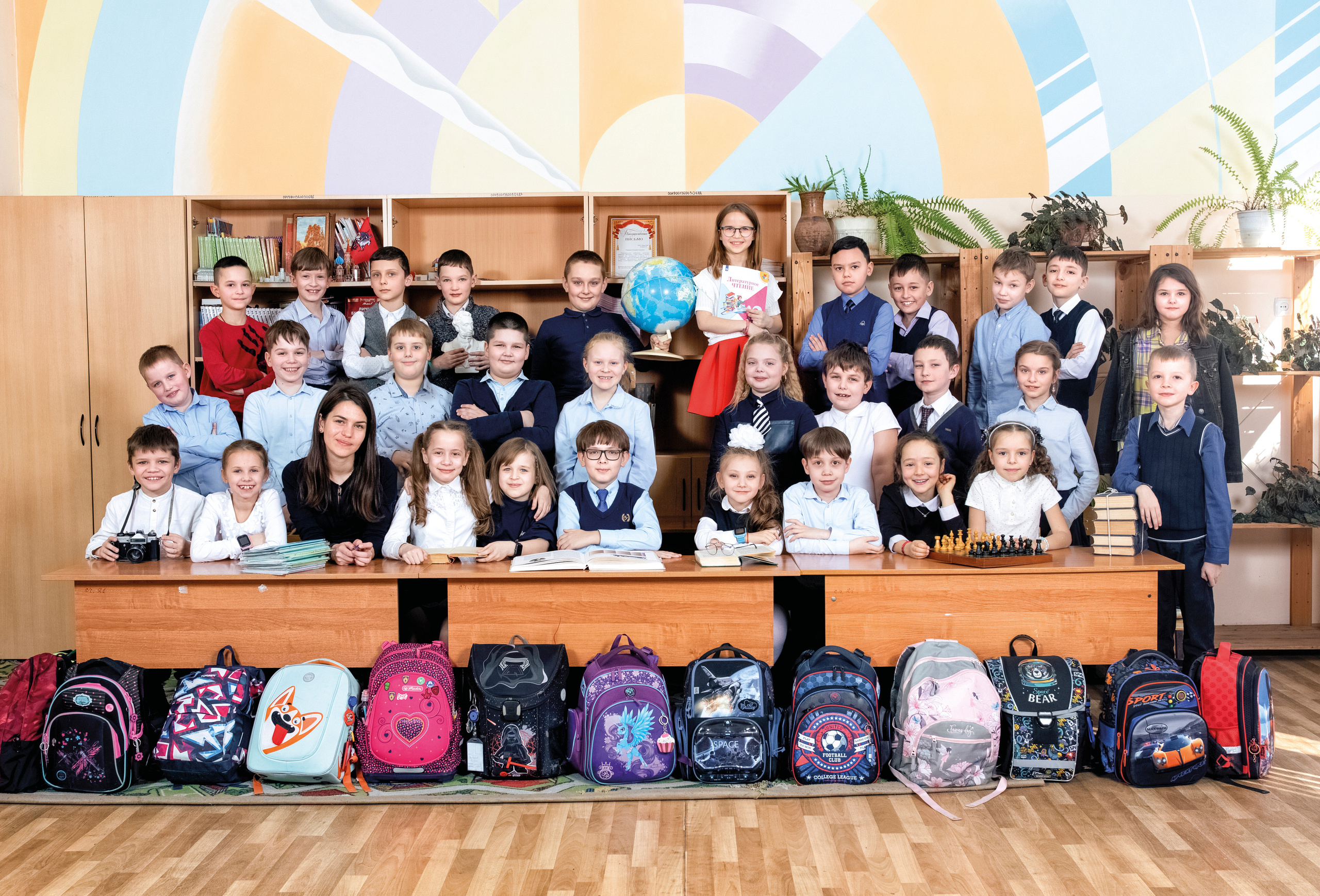 Дизайн выпускного альбома Голубой