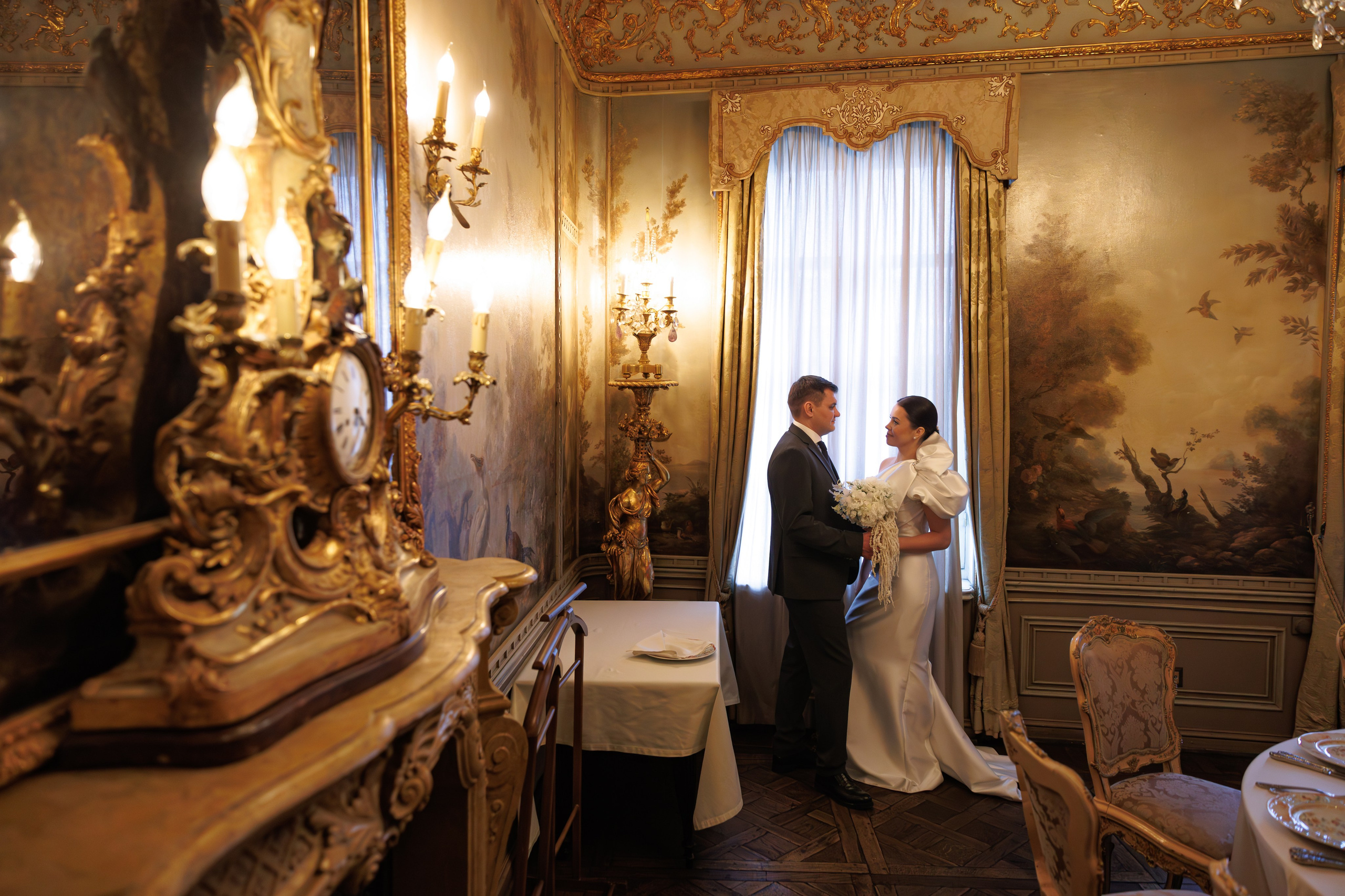 Свадебная фотосессия в ресторане Турандот. Свадебный фотограф Москва и МО Сергей Киржаев