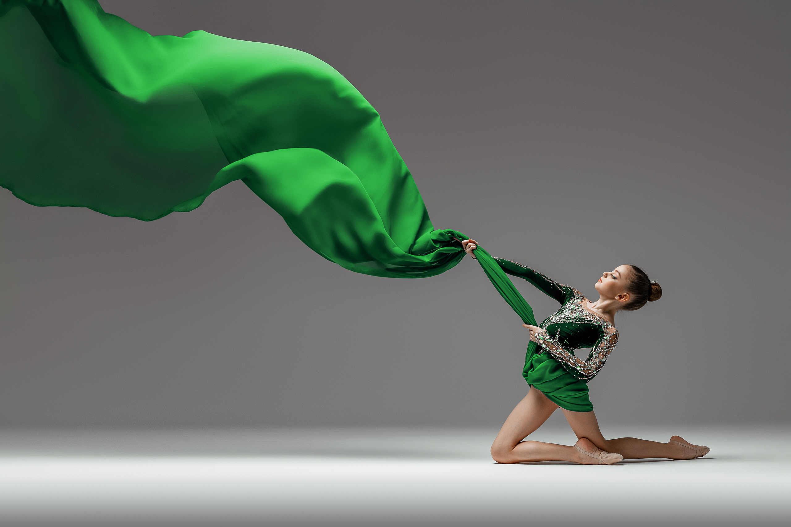 Фотосессия с тканью