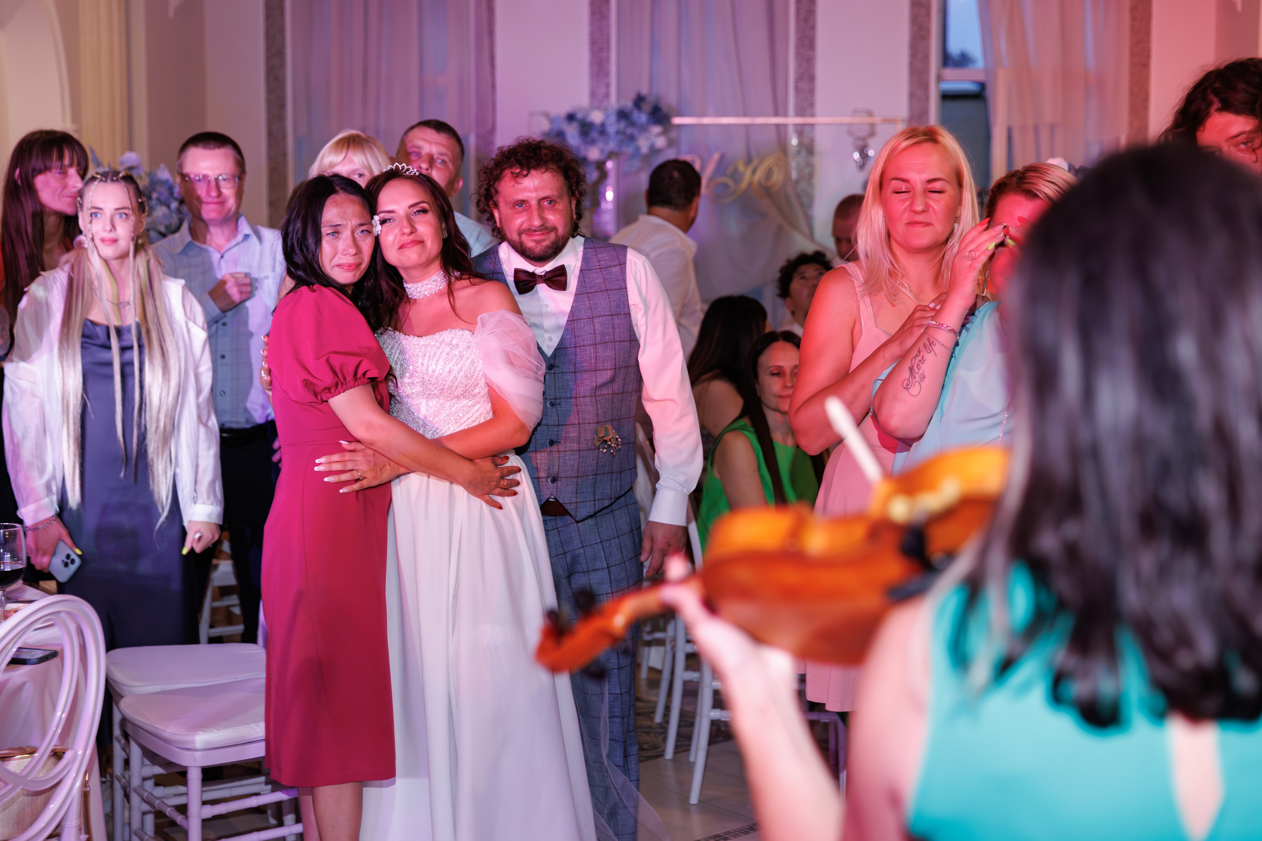 Свадебный банкет в коттедже. Свадебный фотограф Москва и МО Сергей Киржаев