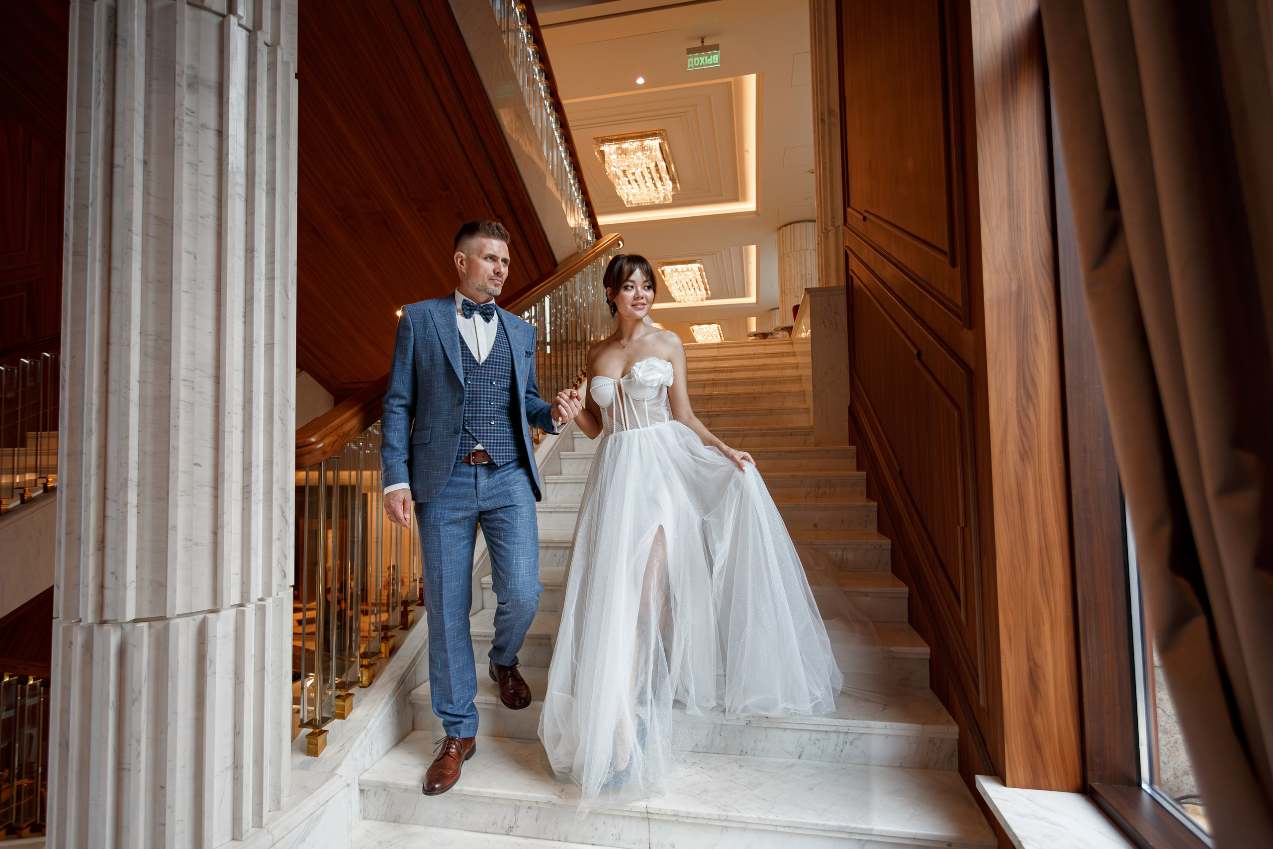 Свадебная фотосессия в Мариотт Империал Плаза Москва