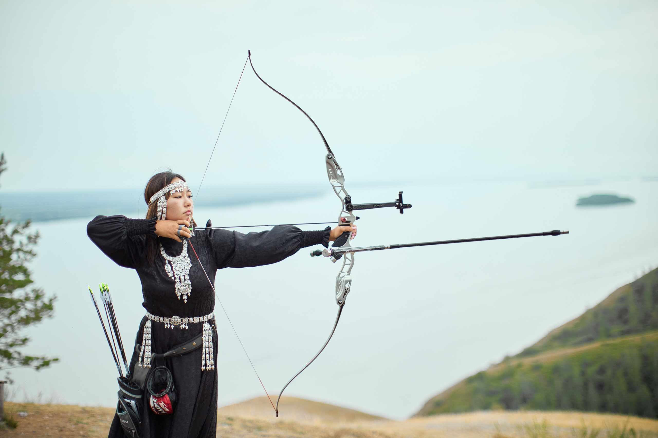 Фотосъемка для уличного баннера. Популяризация стрельбы из лука. Фотограф и оператор Алексей Павлов Якутск