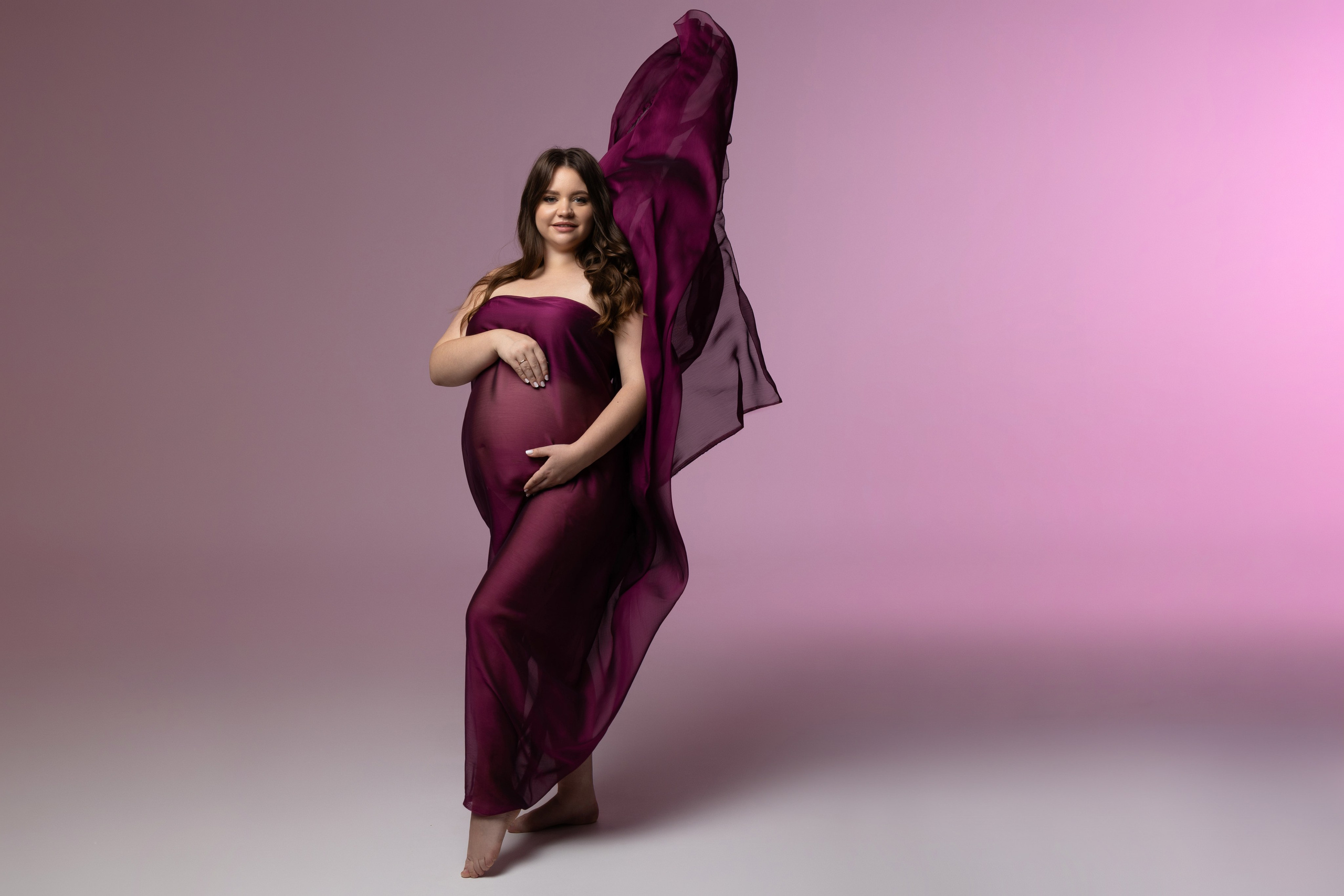 Накидка и ткань для фотосессии беременности — одежда для кадра без лишнего