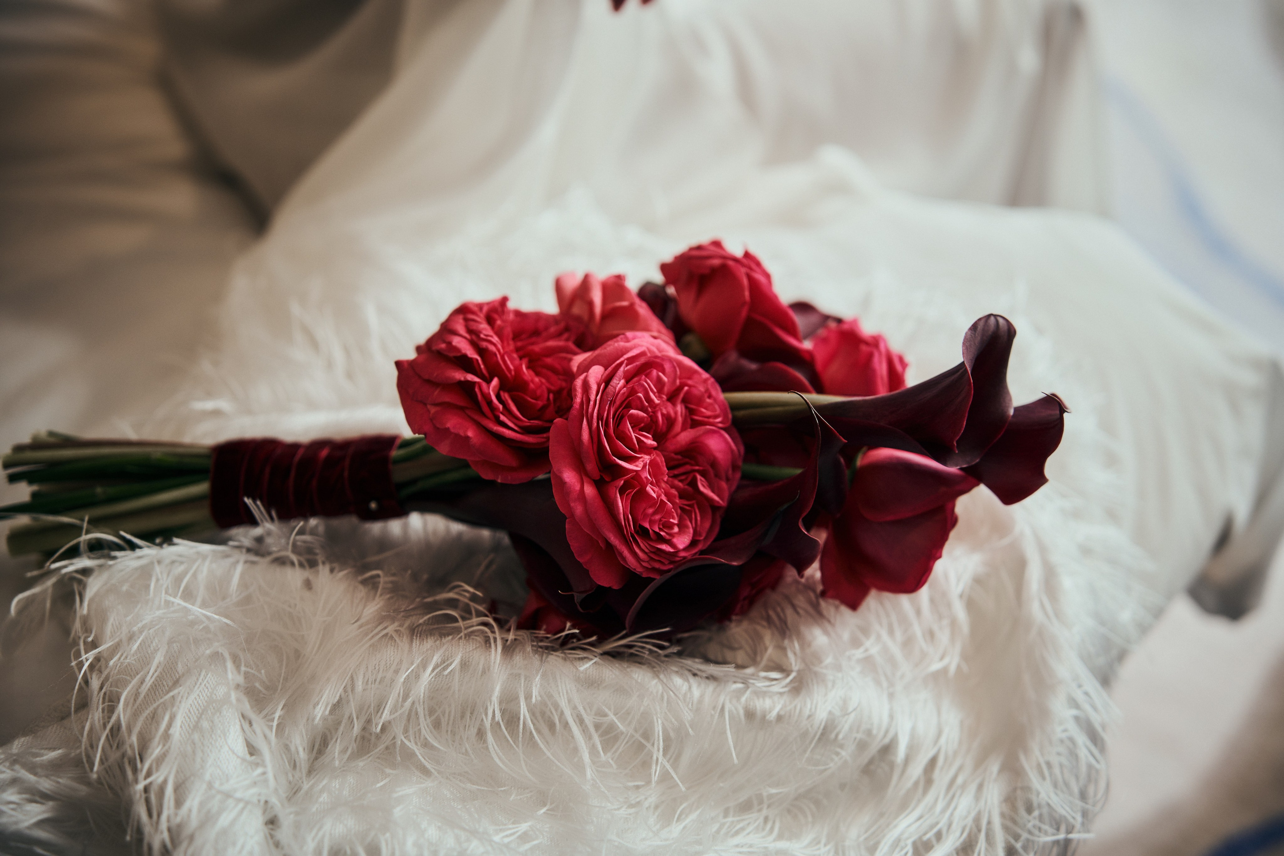 Необычный свадебный букет