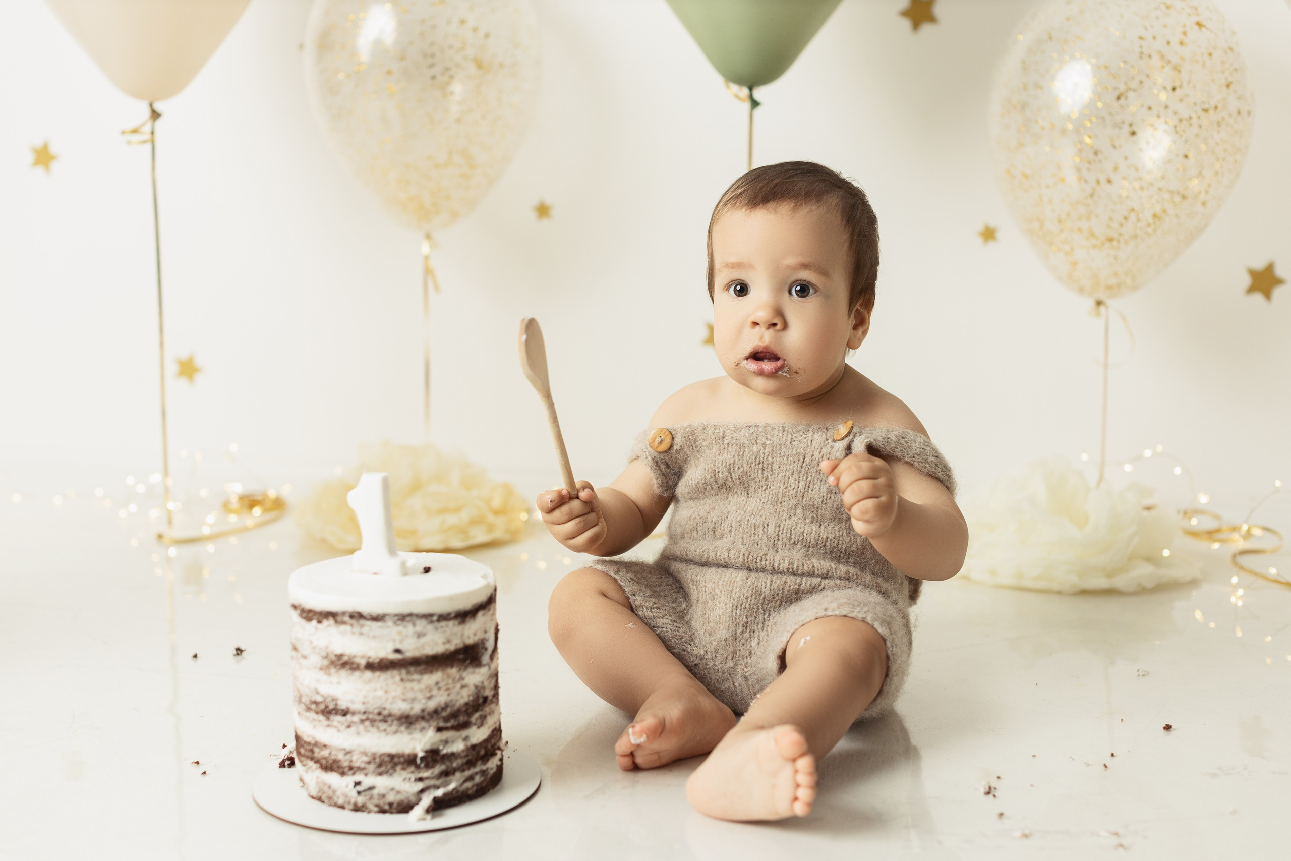 Первый тортик (Годик). Фотограф беременности, новорождённых и деток до года в Актау