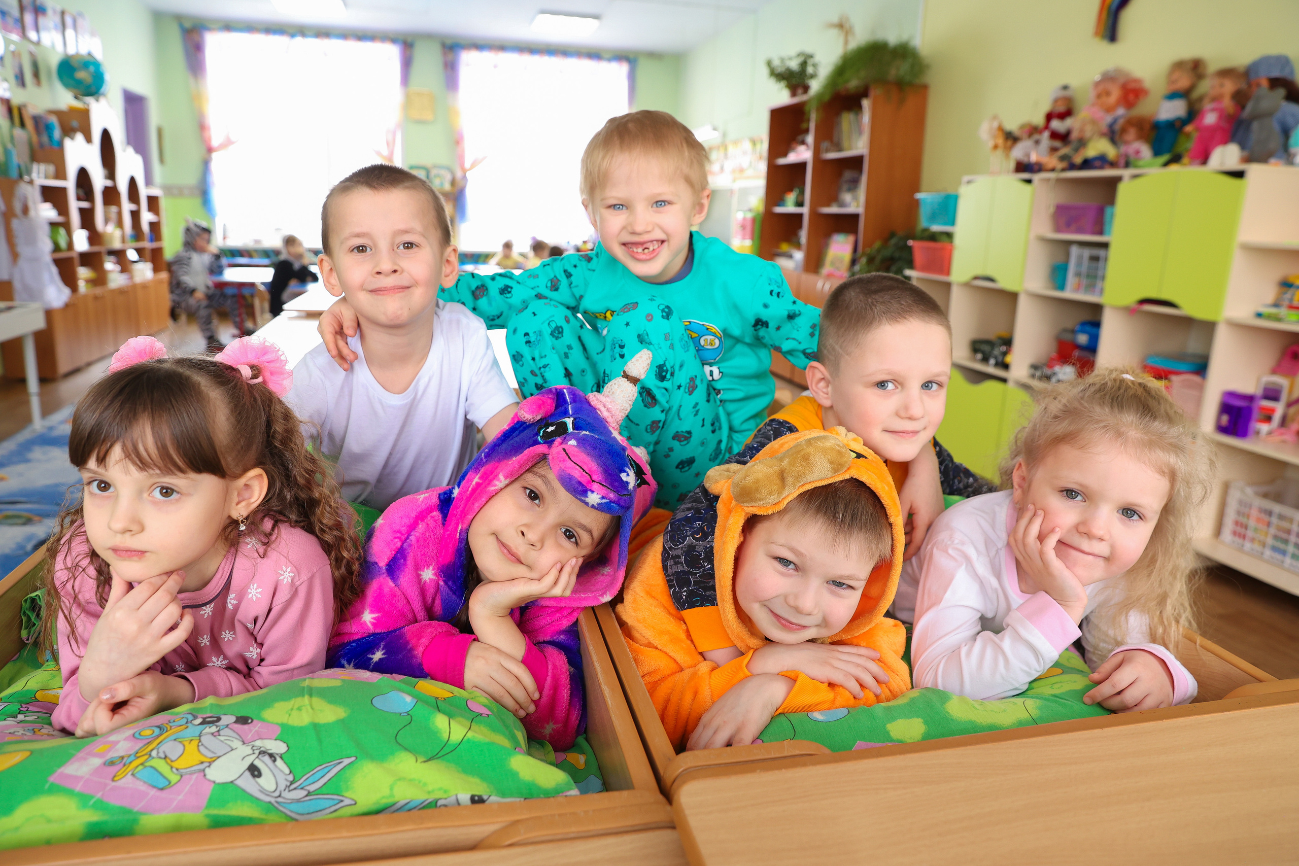 Пижамная вечеринка в детском саду.