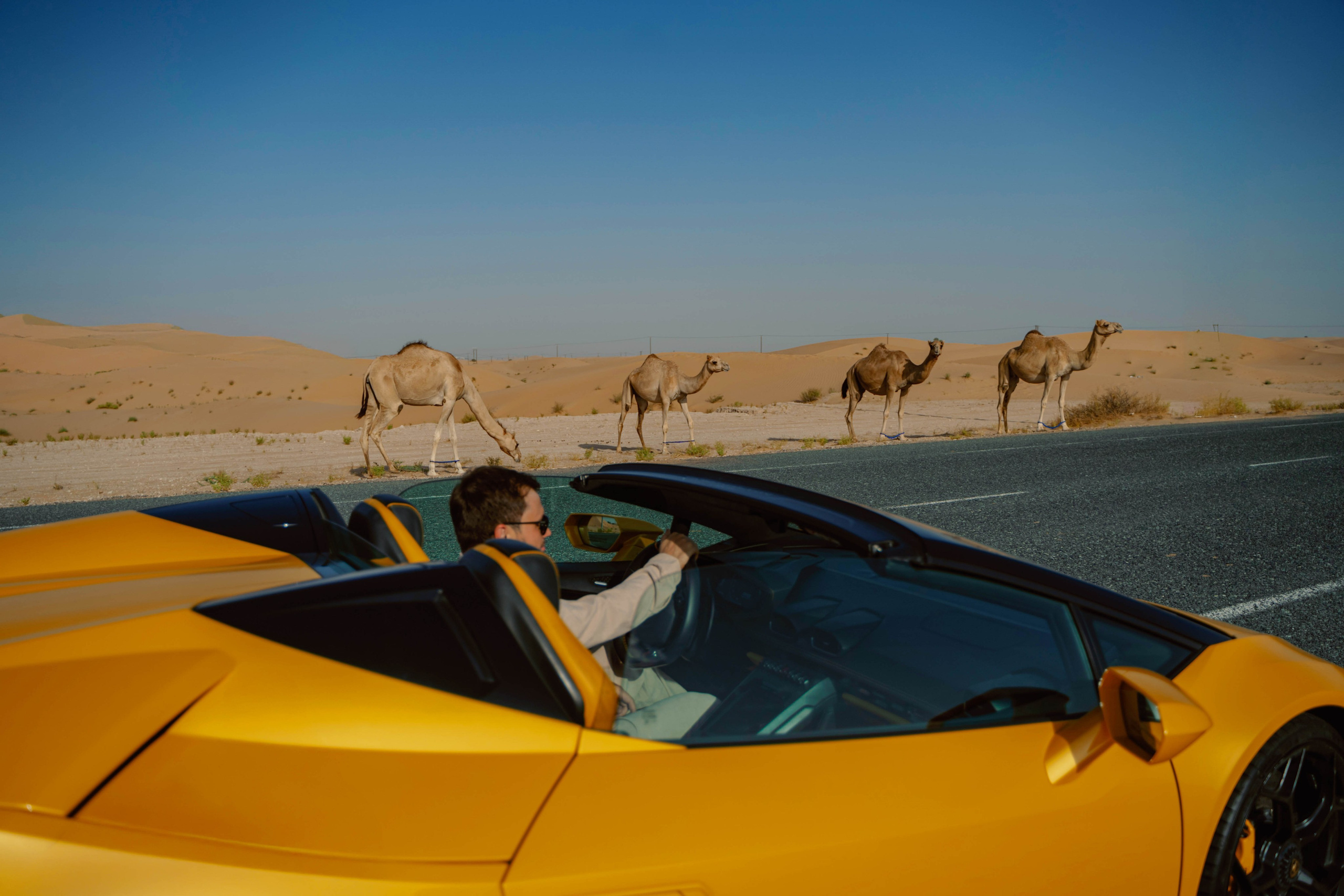 Men’s desert photoshoot in Dubai
