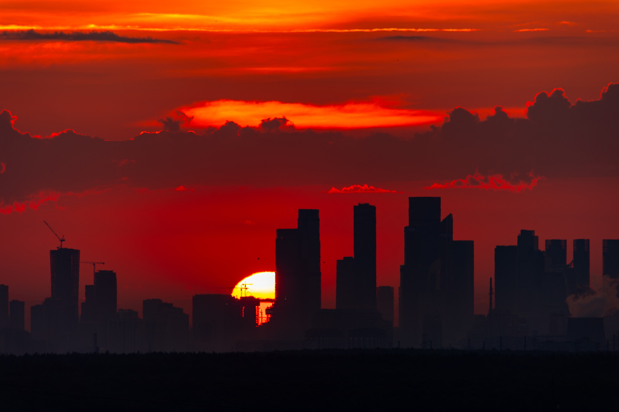 Рассвет над Москва Сити