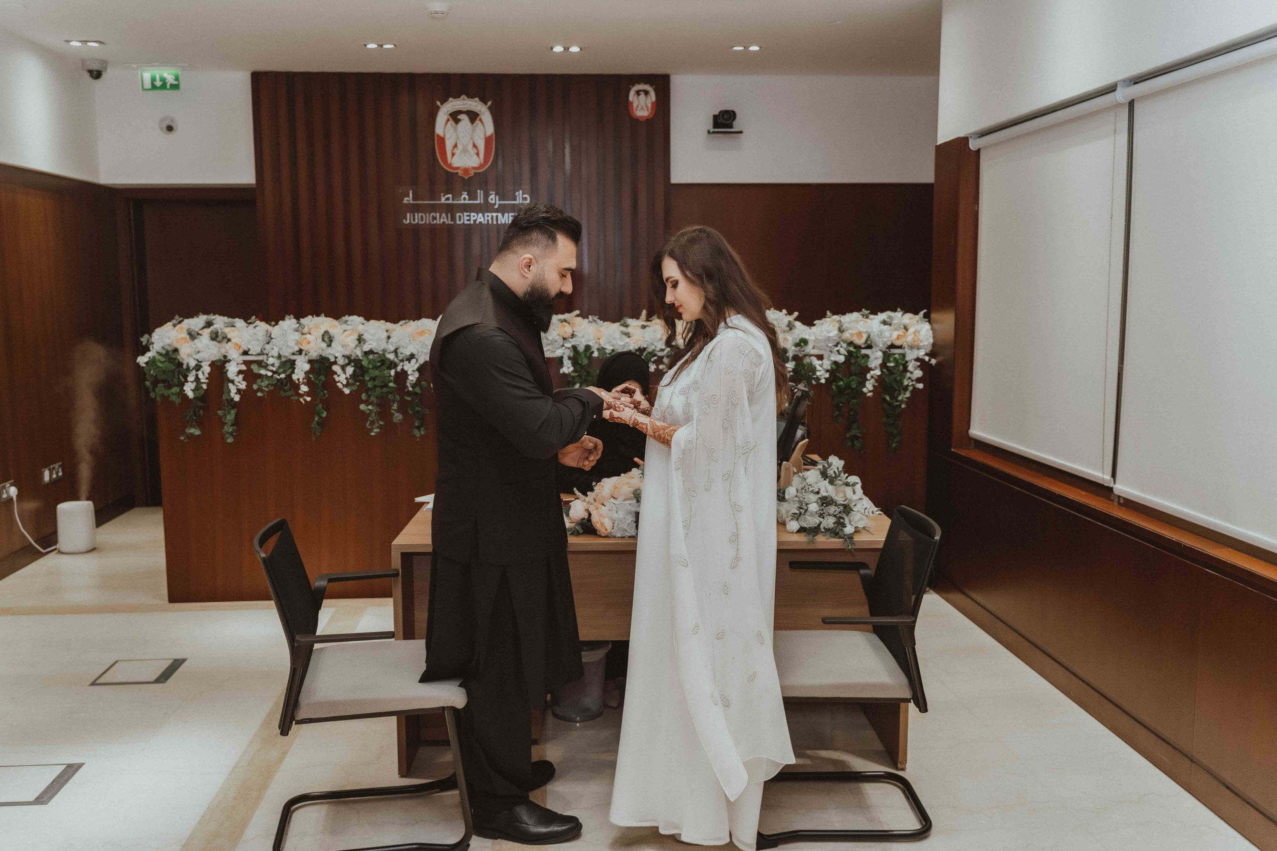Marriage court in Abu Dhabi | wedding ceremony and photoshoot