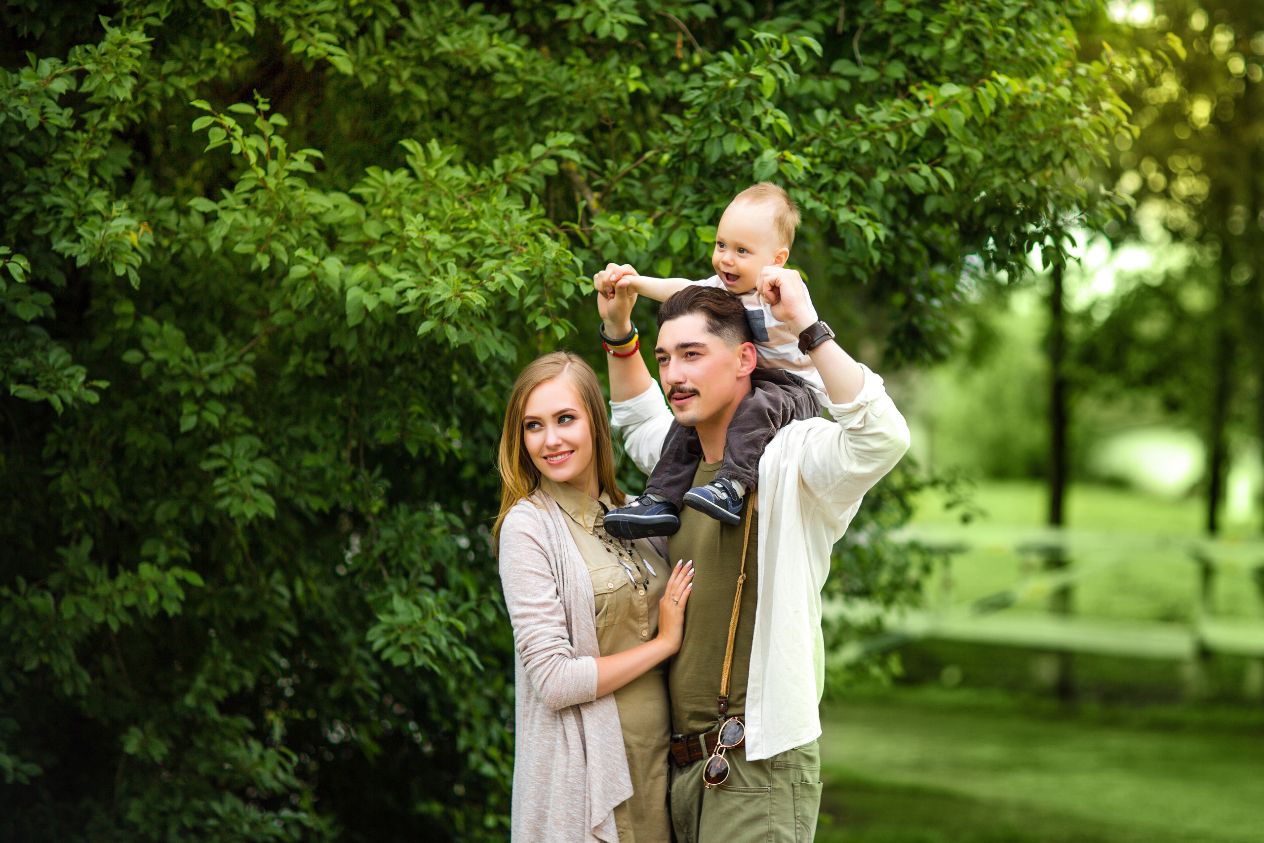 Уличная фотосессия с ребенком