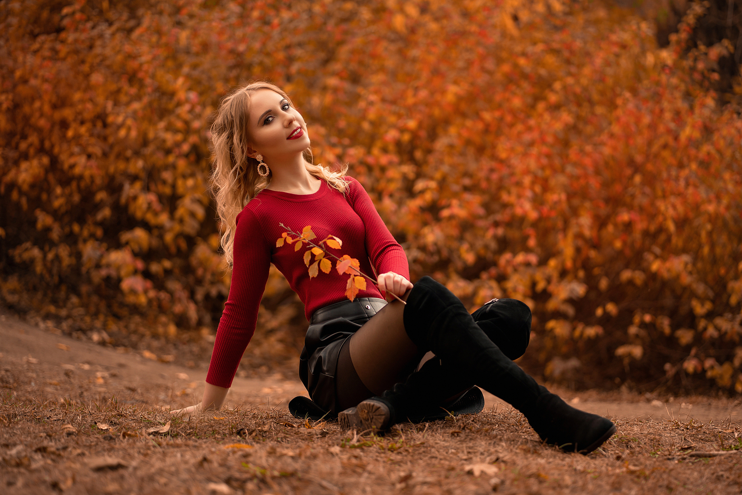 Фотосессия для девушки в парке