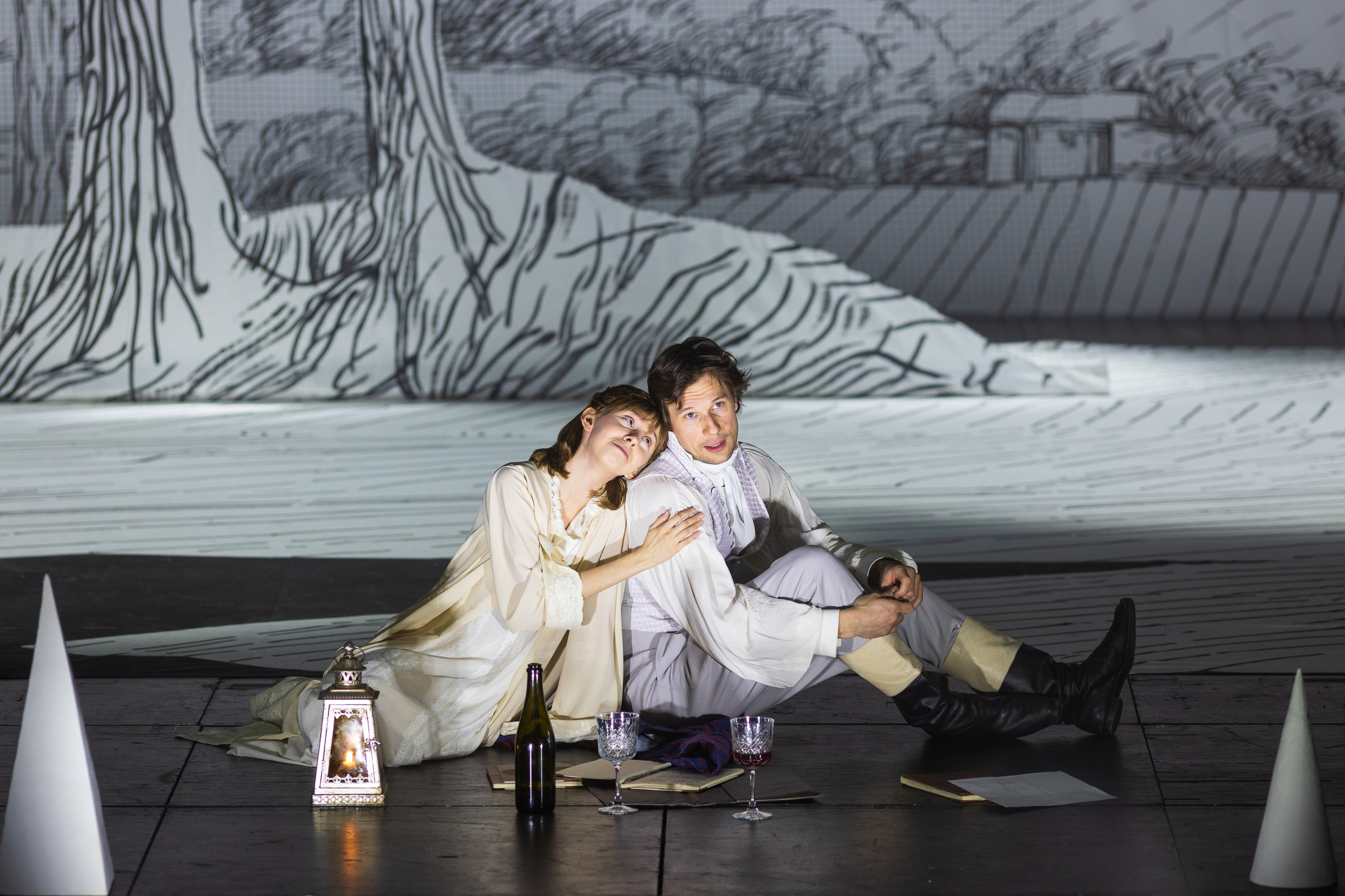 Декорации для спектакля «Аркадия» | Мастерская Петра Фоменко. История занавеса. Превращаем идею в технологию