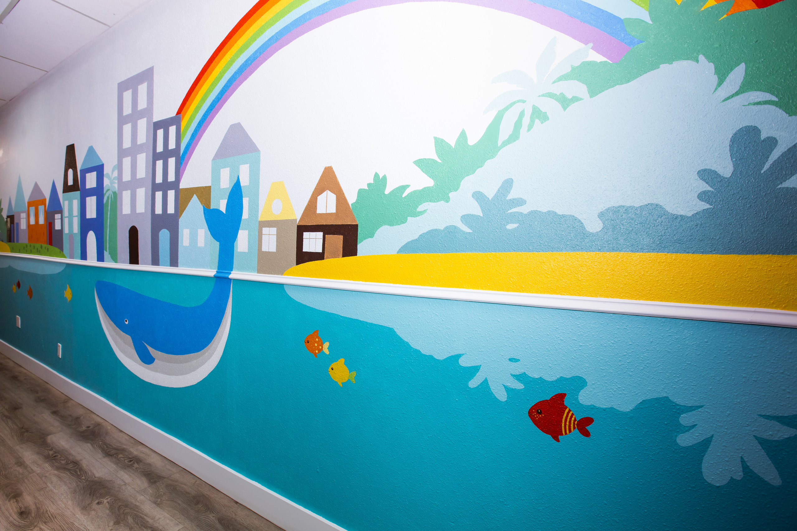 Murals. Interior designer Nataliia Iksanova