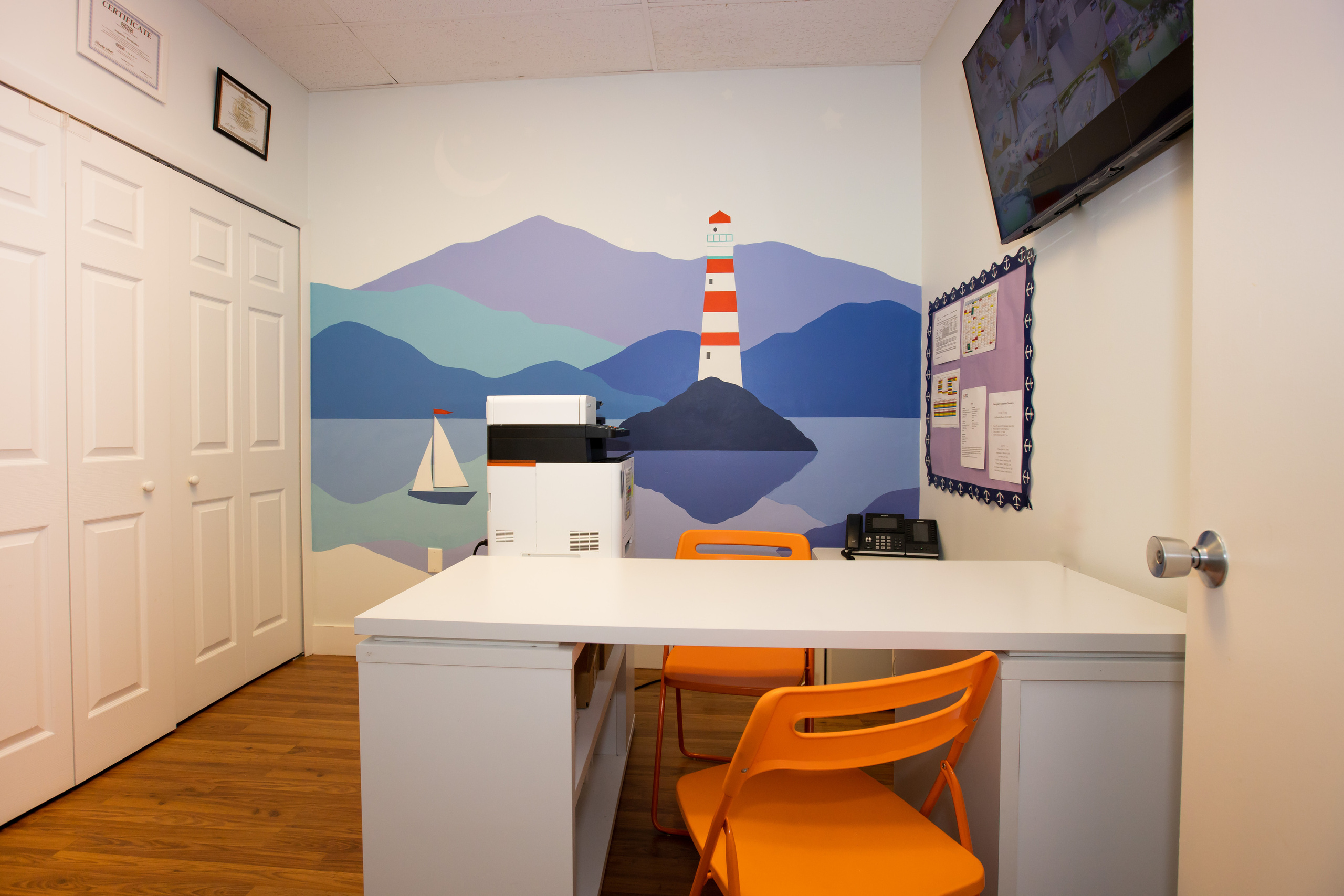 Murals. Interior designer Nataliia Iksanova