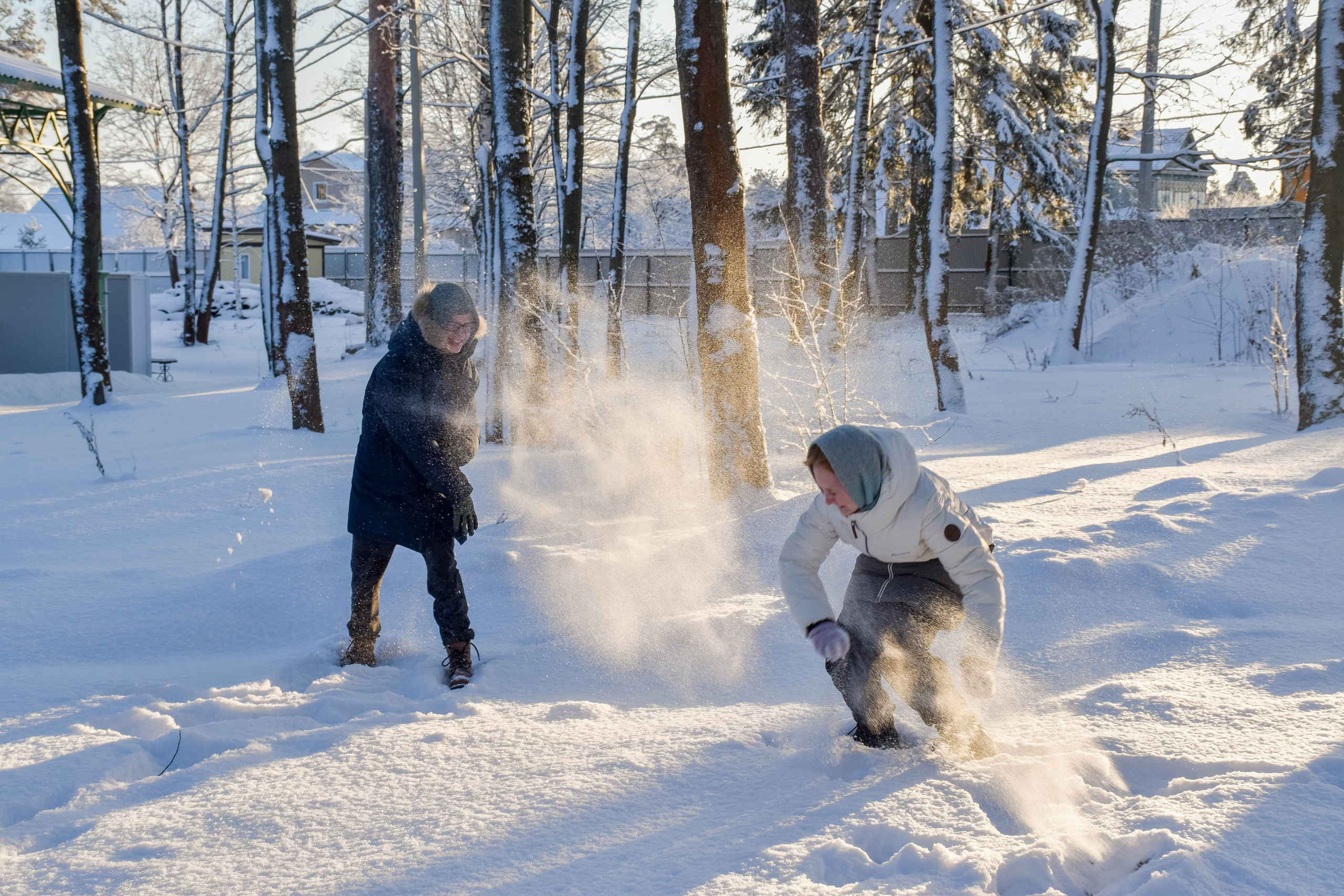 Зимняя фотосессия в детском лагере