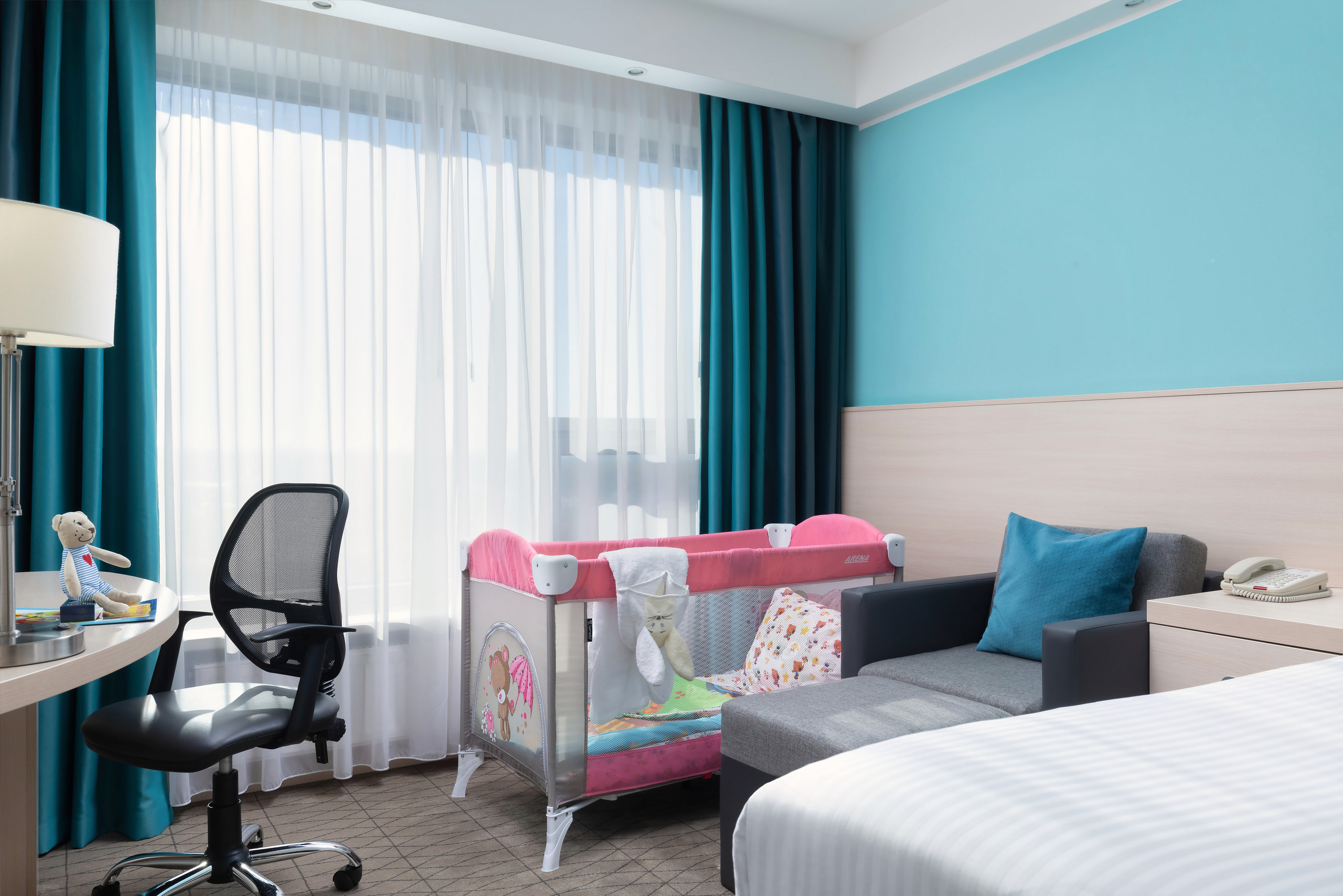 Интерьерная фотосъемка отеля Hampton by Hilton│фотограф Крис Медведева. Интерьерный фотограф в Москве Кристина Медведева