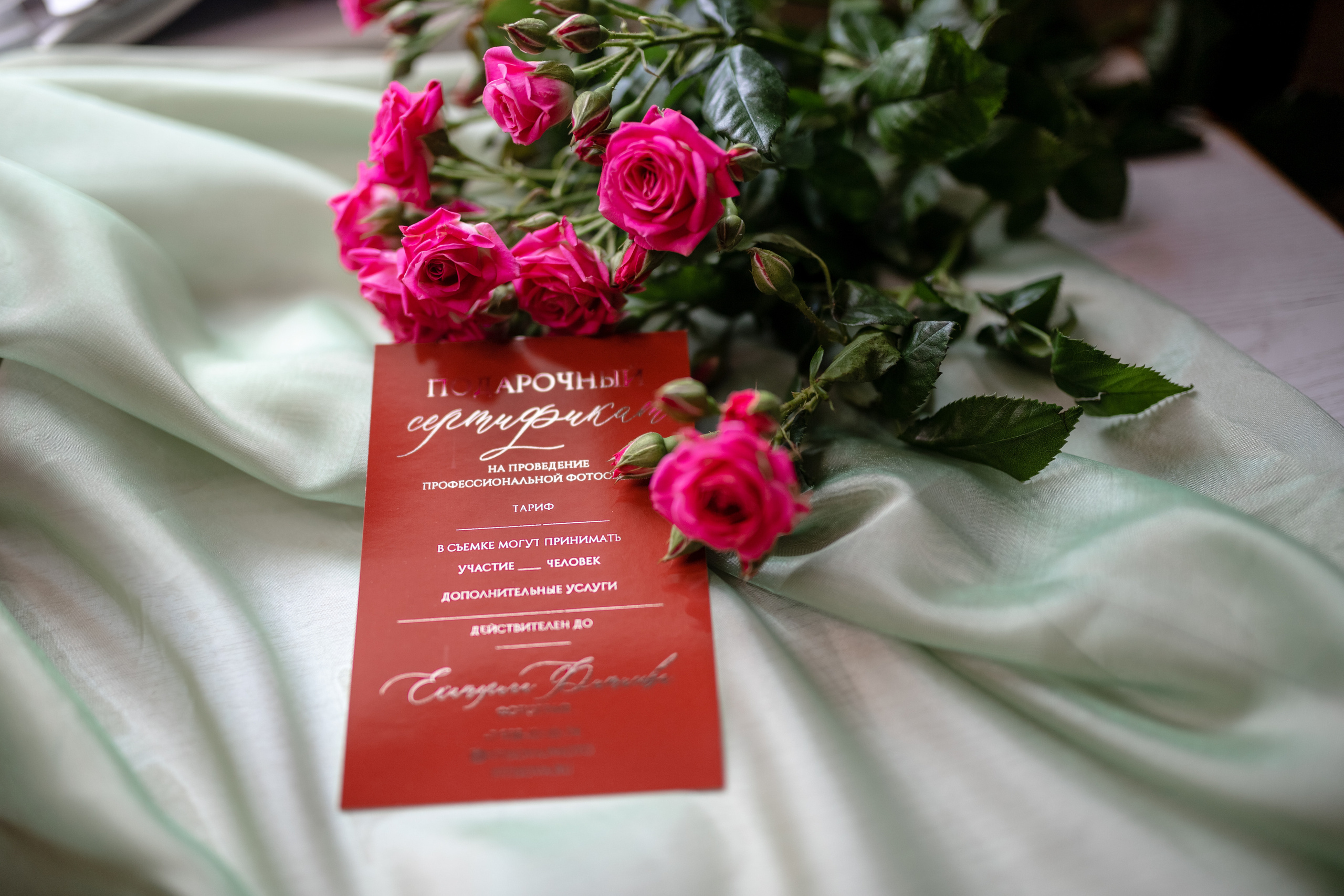 Сертификат. Семейный и женский фотограф в Ростове-на-Дону Екатерина Фитисова