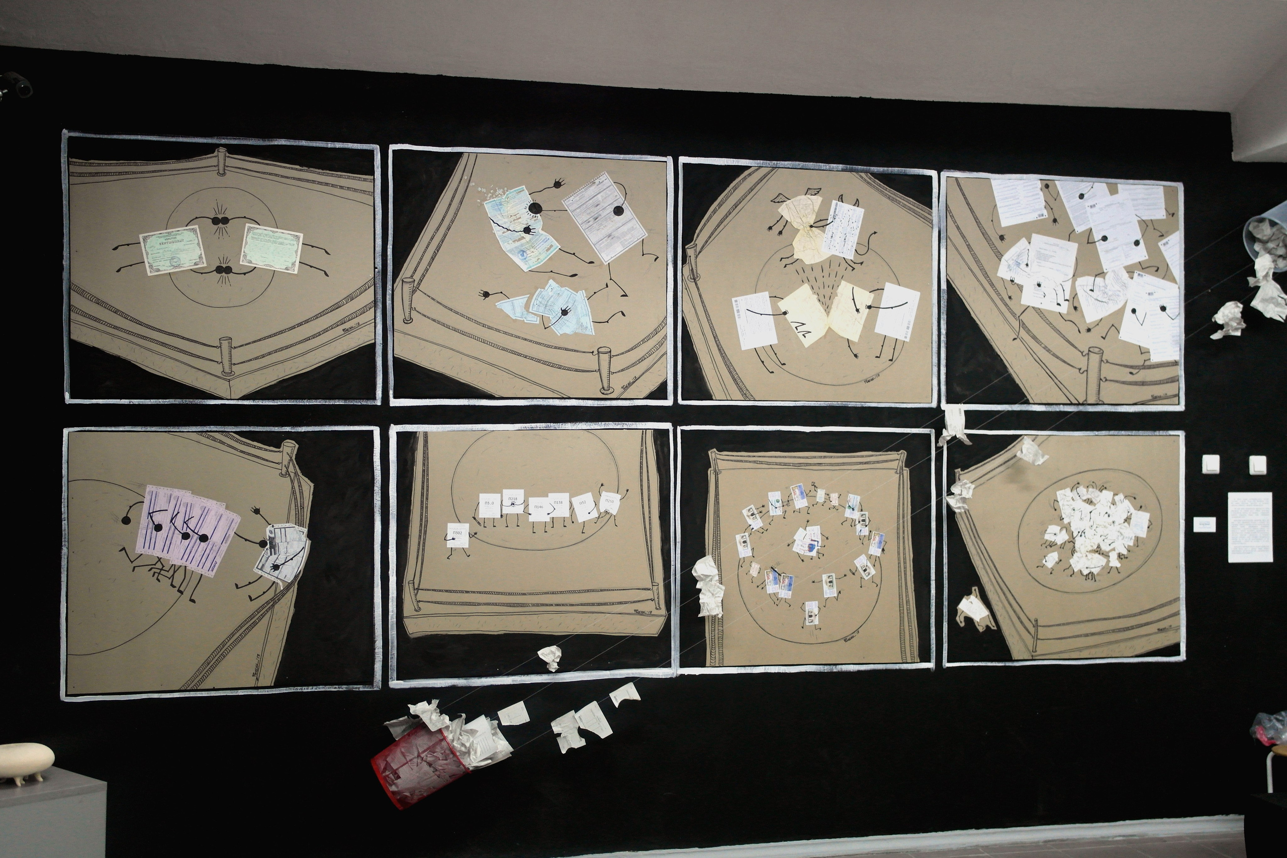 Серия Битва бумаг. Художник Рыбак Николай