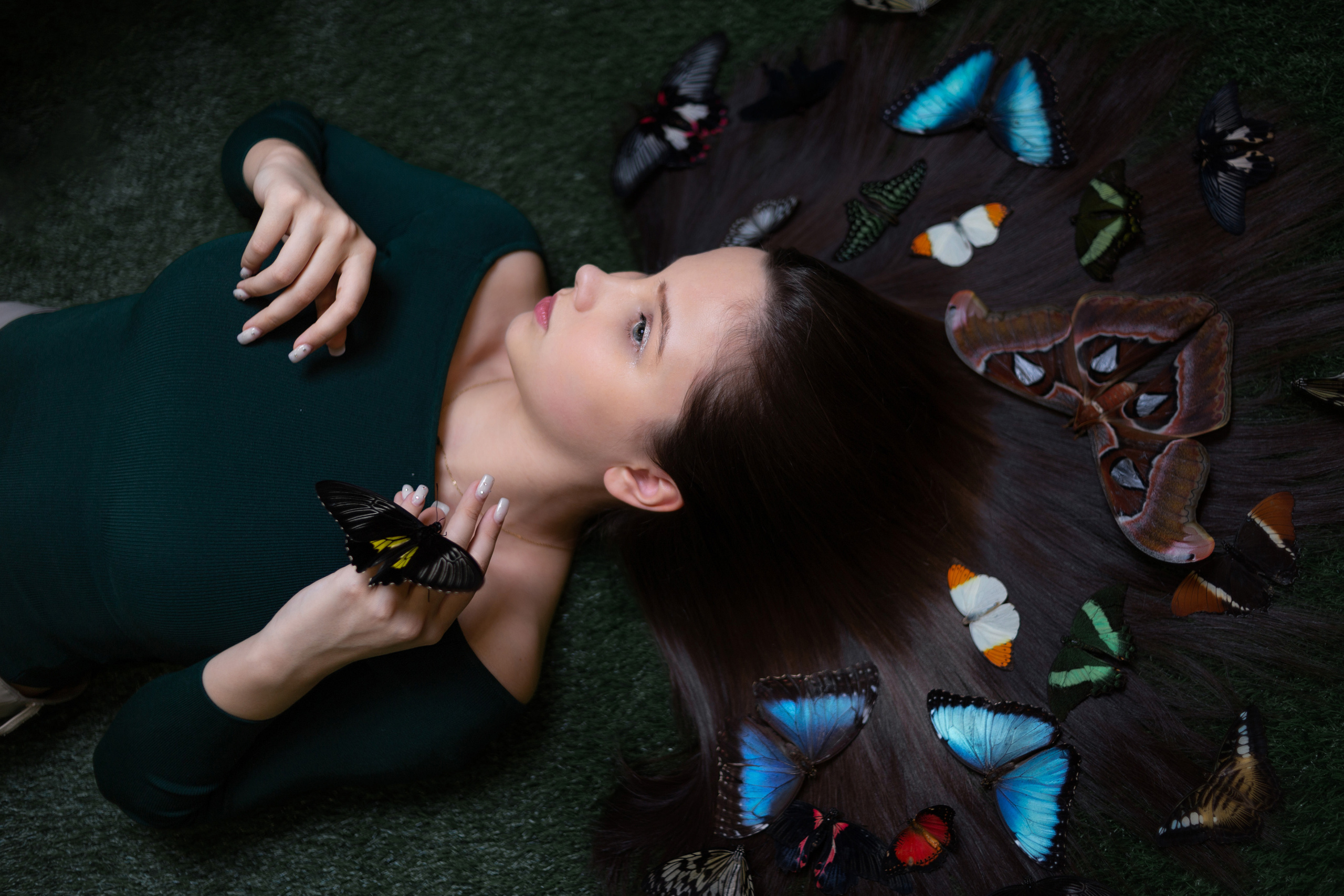 Фотосессия с тропическими бабочками в Минске. Фотограф в Минске Екатерина Тузова