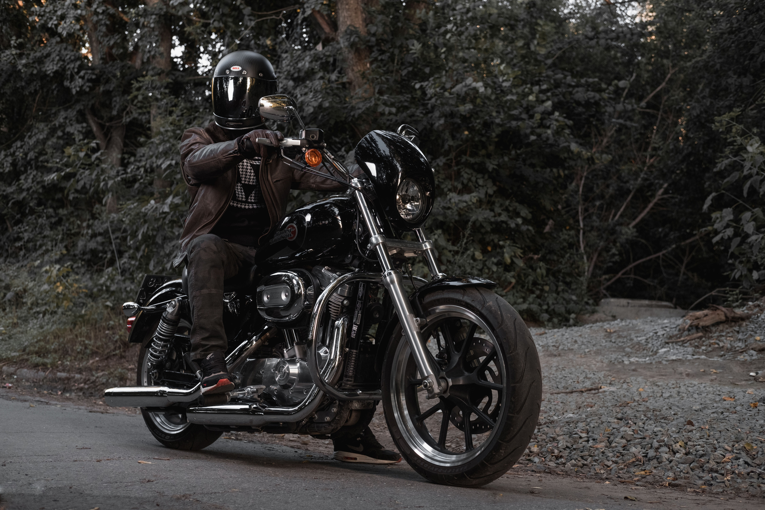 Мужской портрет. Harley Davidson. Артём Кузнецов, фотограф, Новосибирск