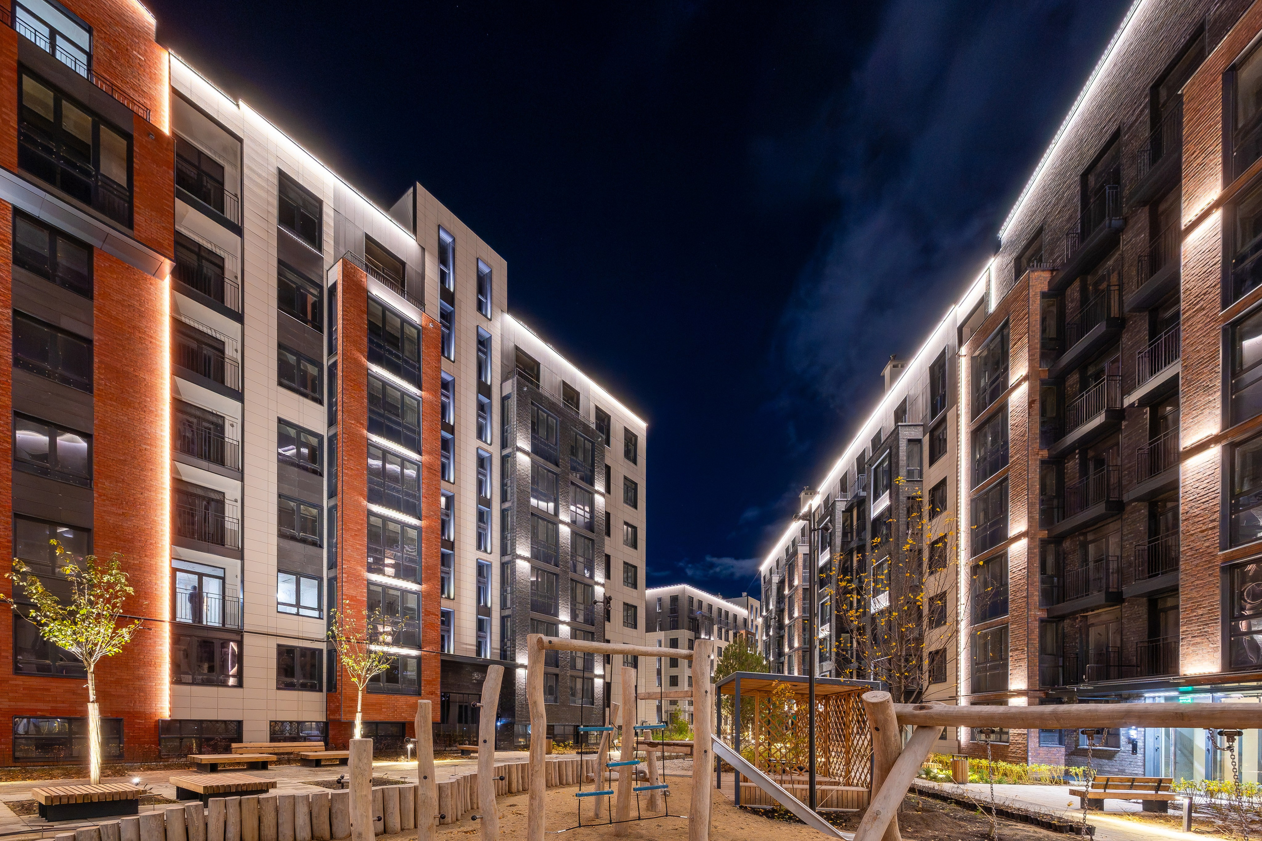 Фотосъемка ЖК для рекламы, вечерний снимок