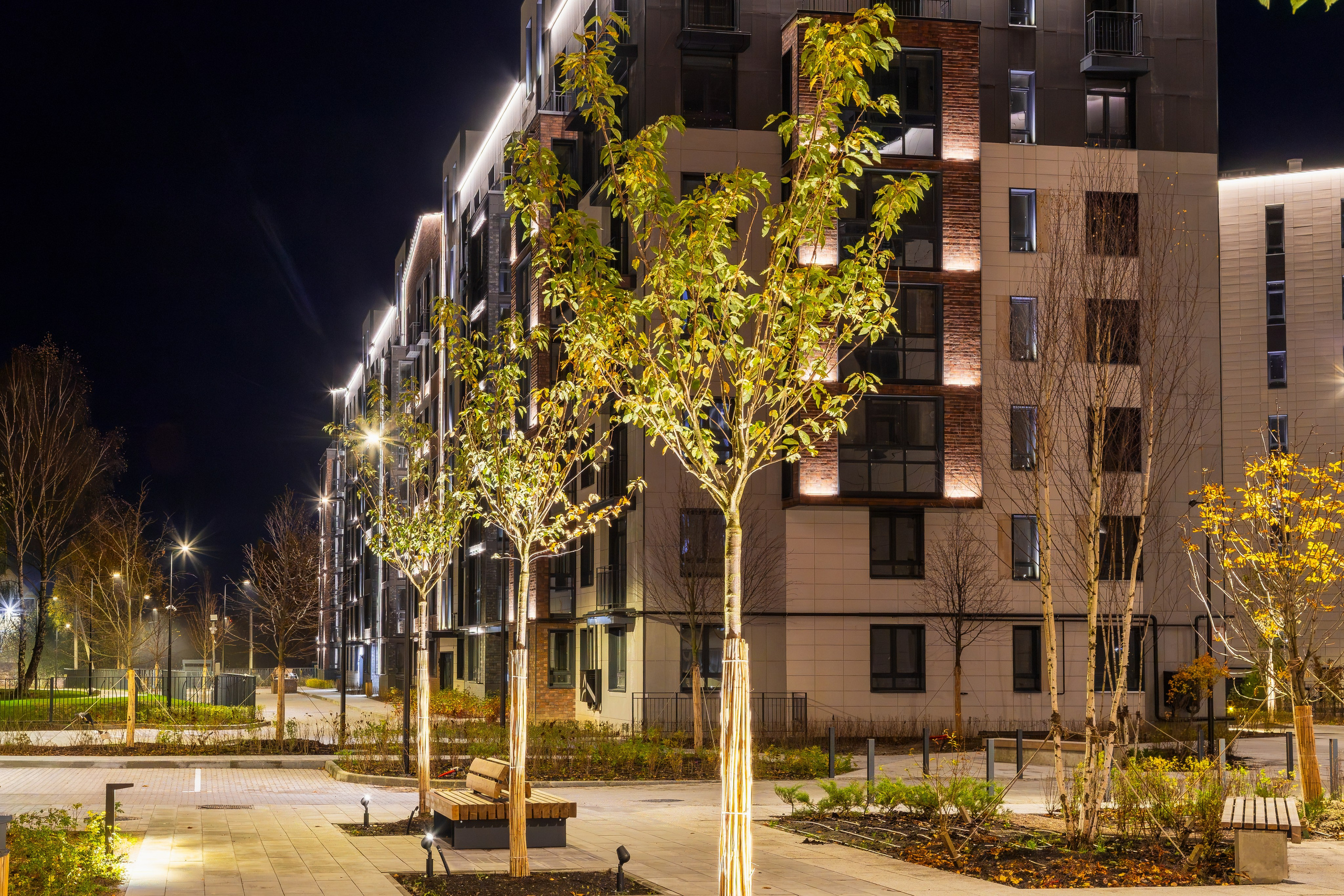 Фото нового ЖК для рекламы застройщика