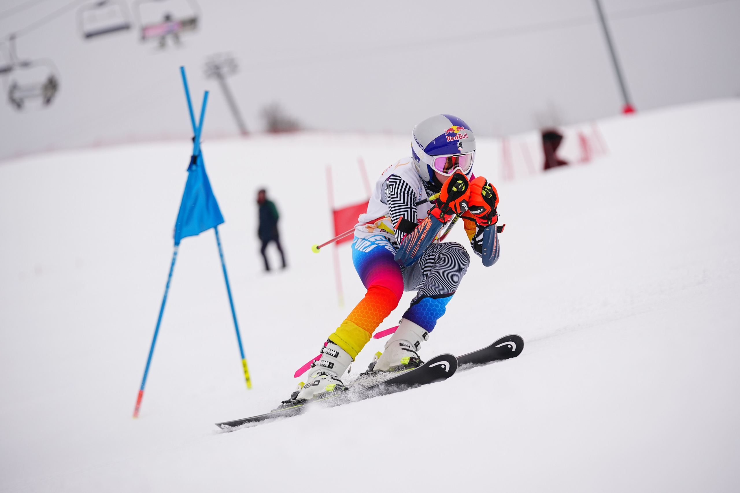 Фото с соревнований по горнолыжному спорту в Дмитровском городском округе Московской области 2022-2023. Фотограф Студитский Евгений