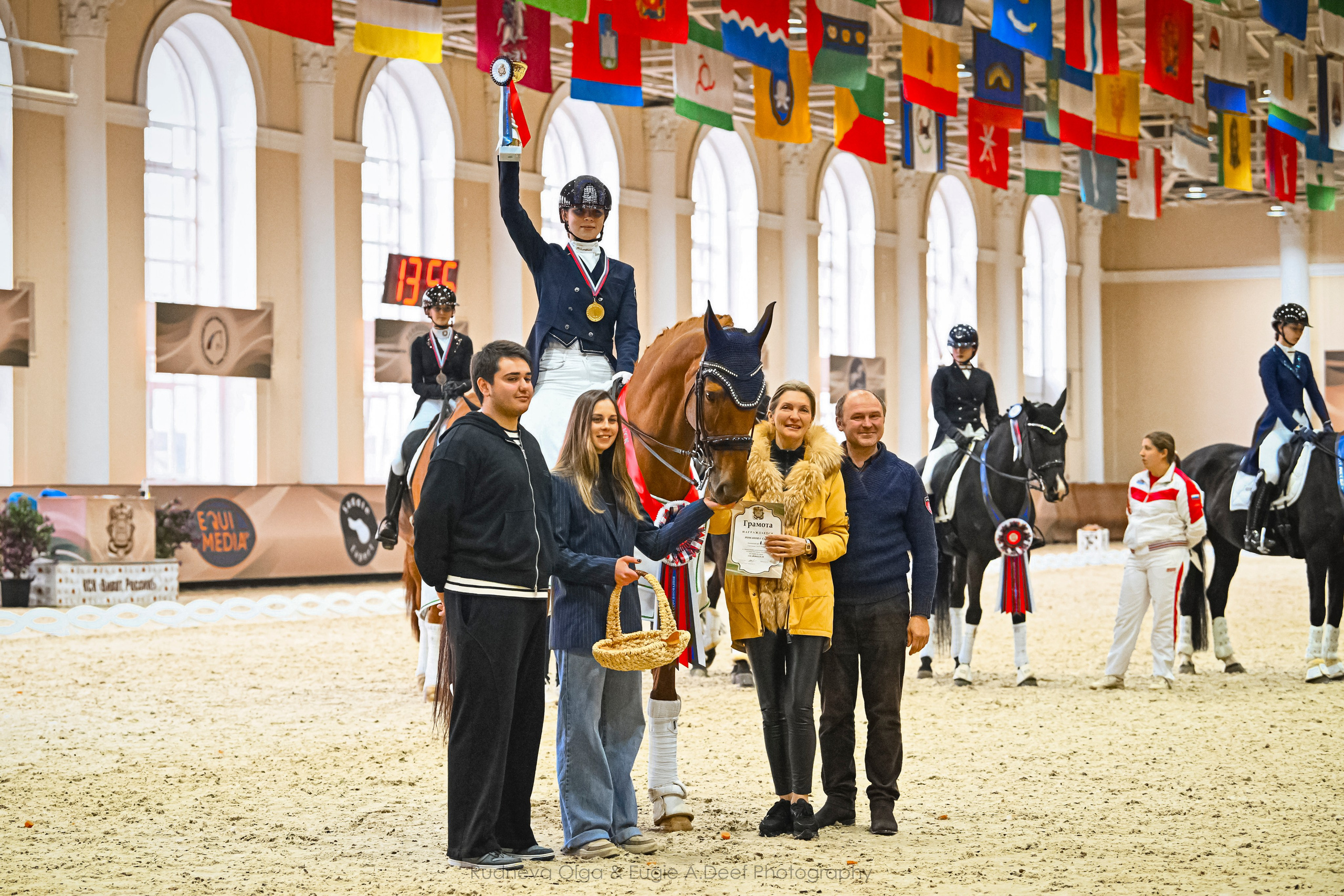 ФОТОБАНК — 28 И 29 марта КСК ВИВАТ, Россия, Всерос, Выездка. ТУРНИРНАЯ КОННАЯ ФОТОГРАФИЯ, Руднева Ольга и Евгений Адеев