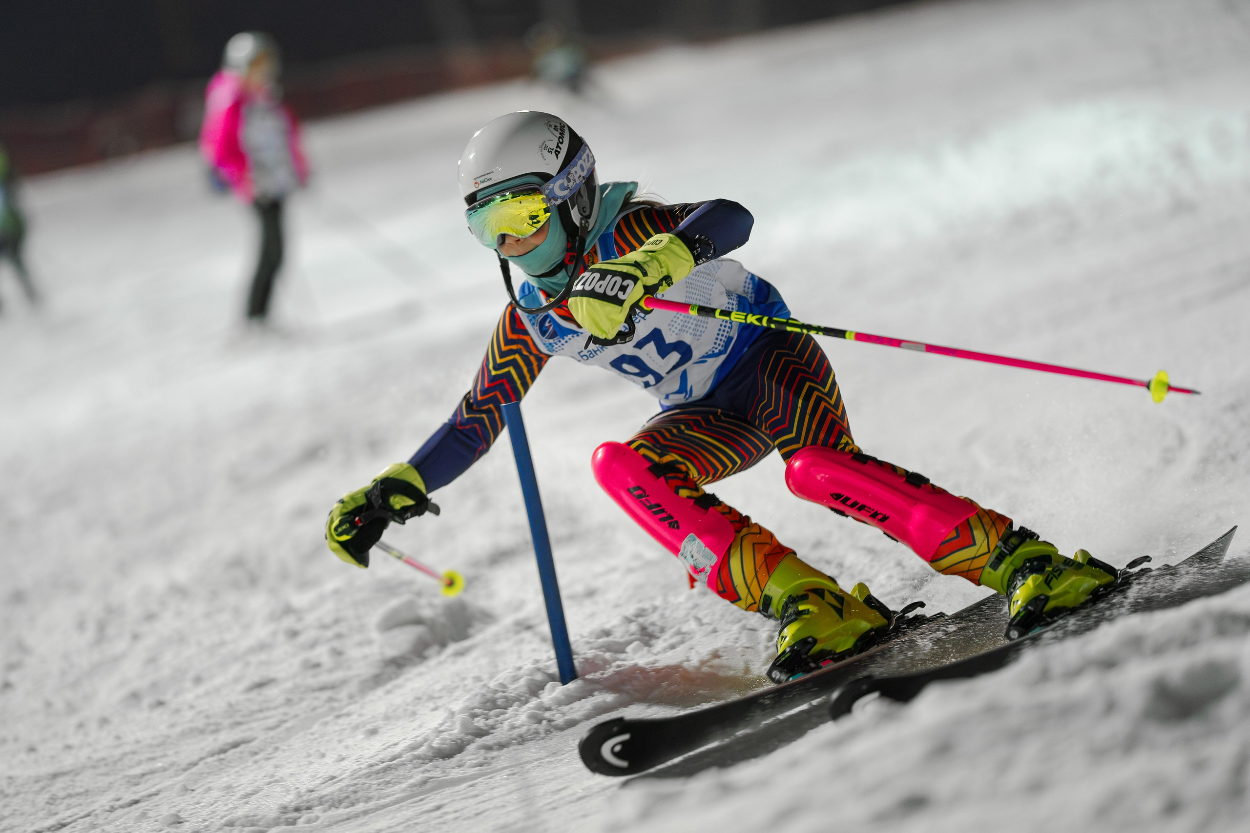 Фото с соревнований по горнолыжному спорту в Дмитровском городском округе Московской области 2024-2025. Фотограф Студитский Евгений