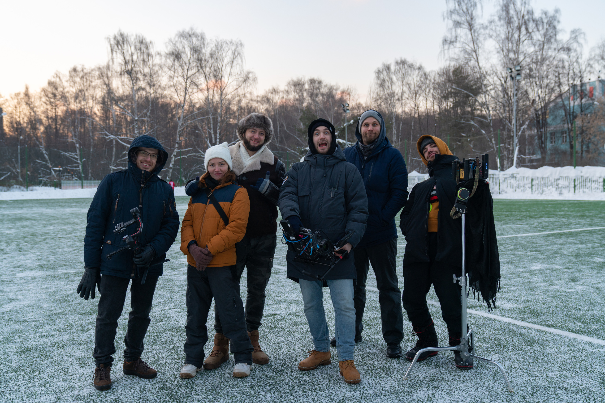 На съемках ролик ЛФК «Штурм». Фотограф — видеограф в Москве Дмитрий Менделеев
