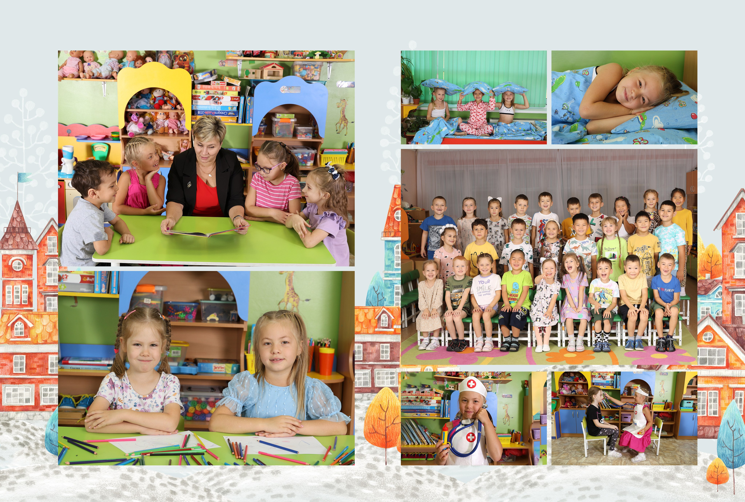 Фотокнига на 5 разворотов для Детского Сада. Выпускные альбомы для школьников и для детского сада в Иркутске