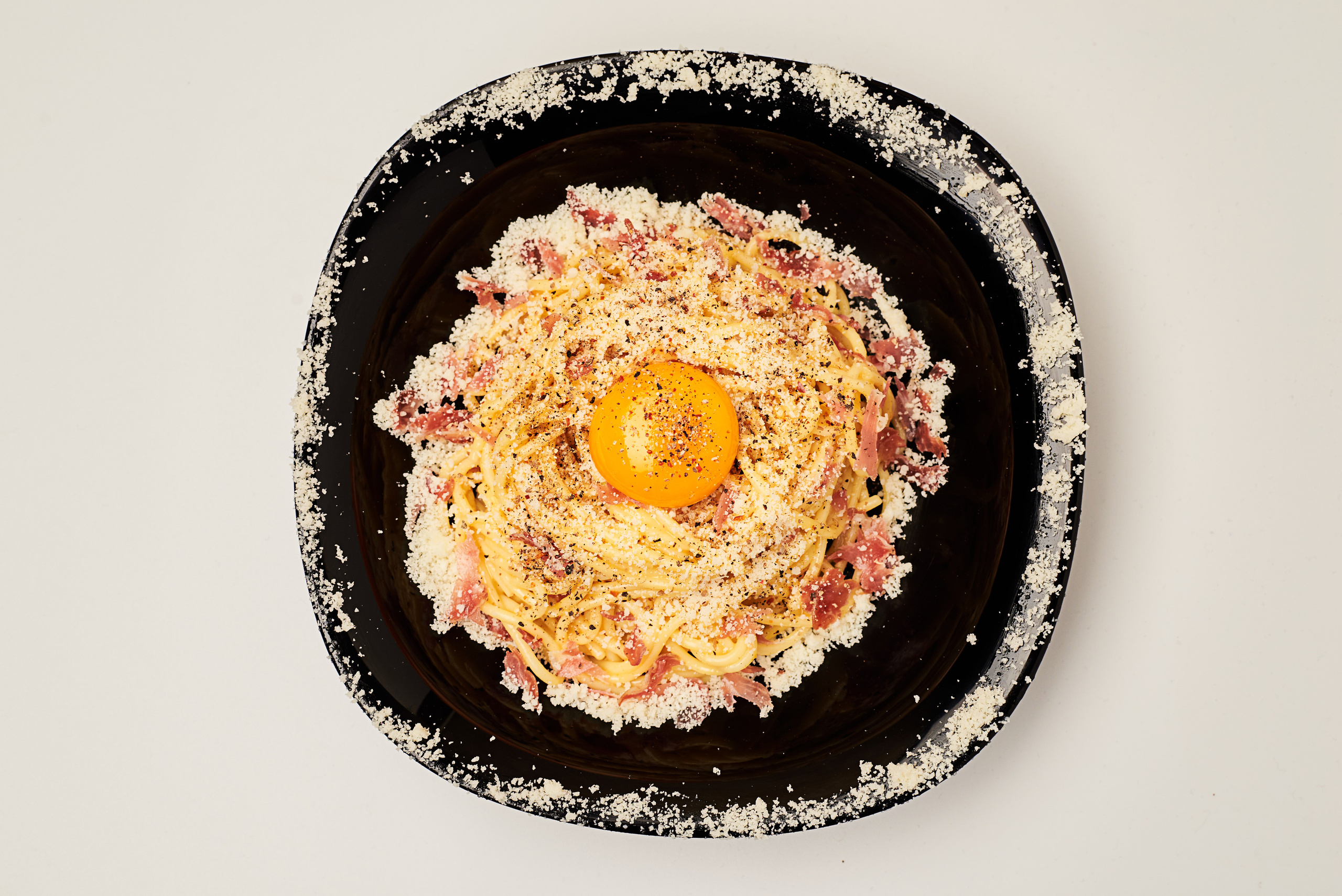 Рецепт настоящей карбонары. Фуд-фото в Москве, съемка для ресторанов и кафе, съемка для меню