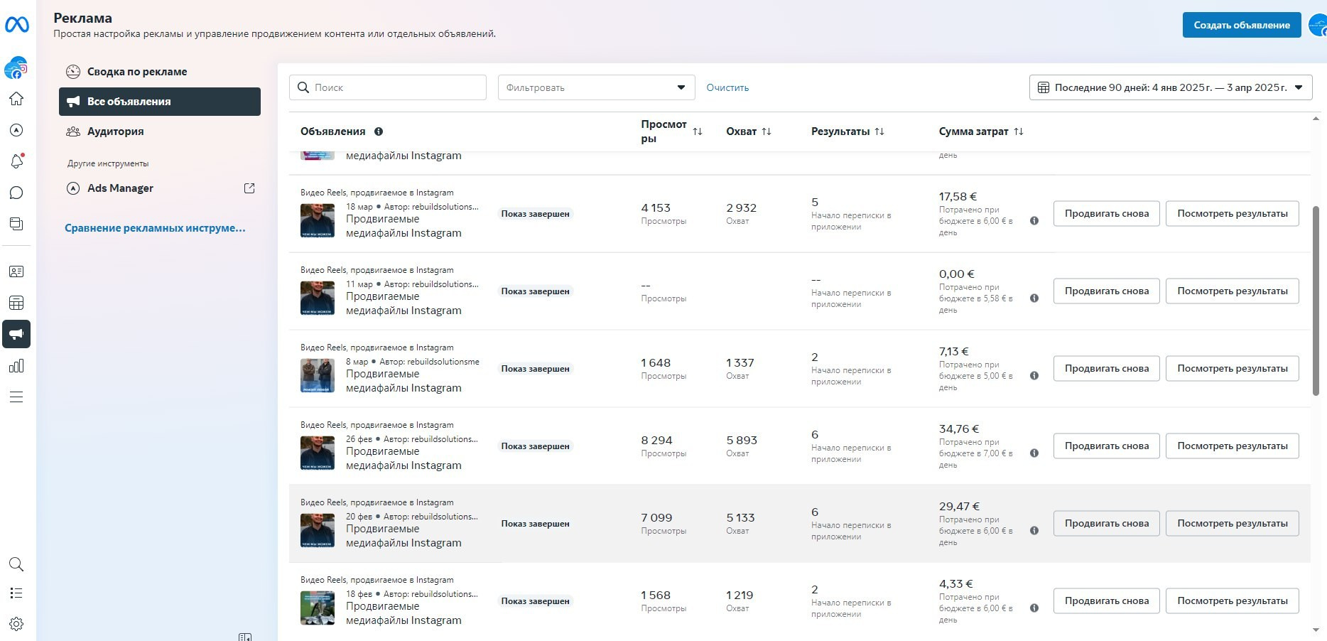 Рекламный кабинет бизнес сьют показатели таргетированной рекламы 