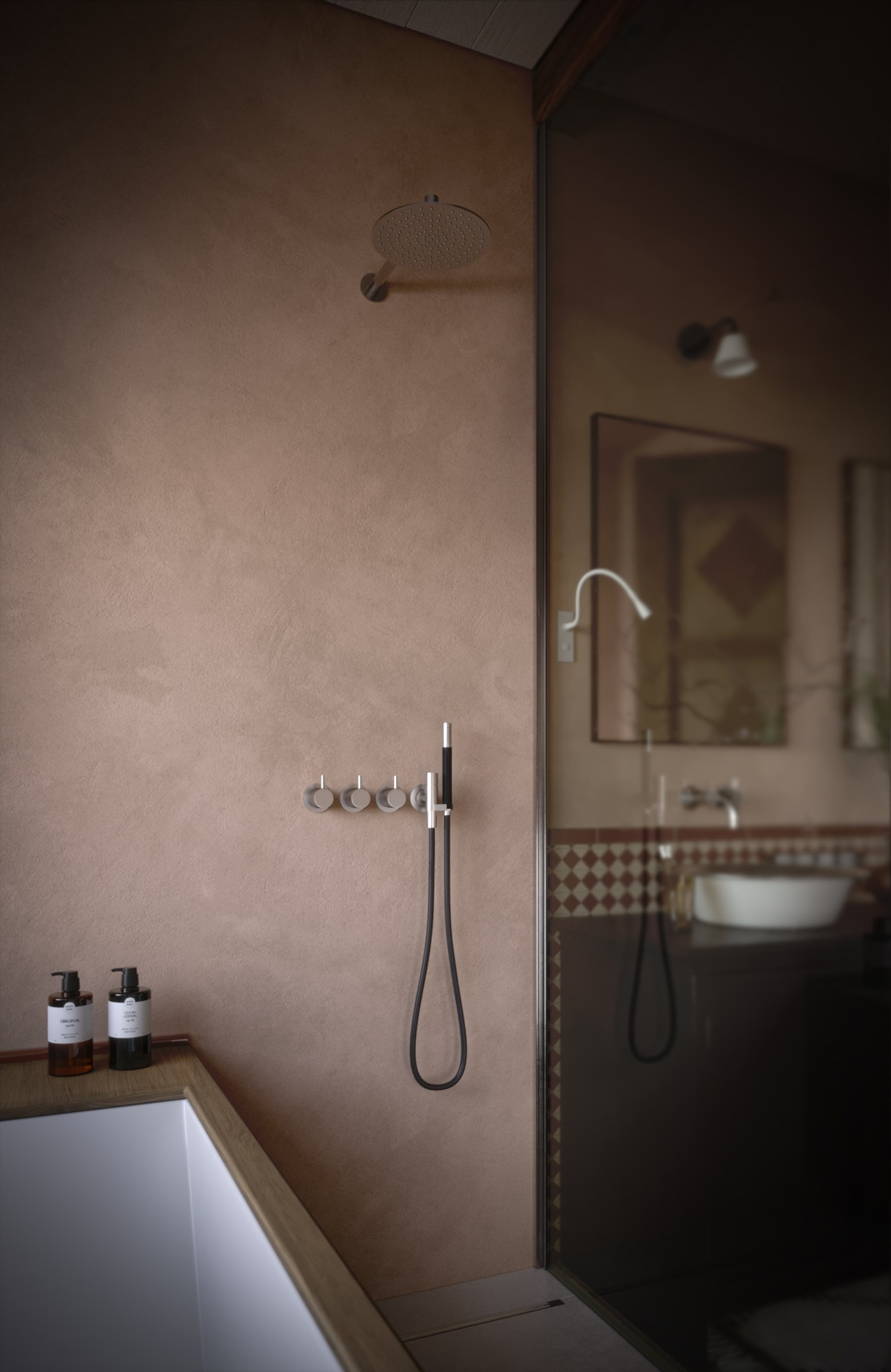 Terra Bath by Alena Krasnova. 3D visualization for architects and designers