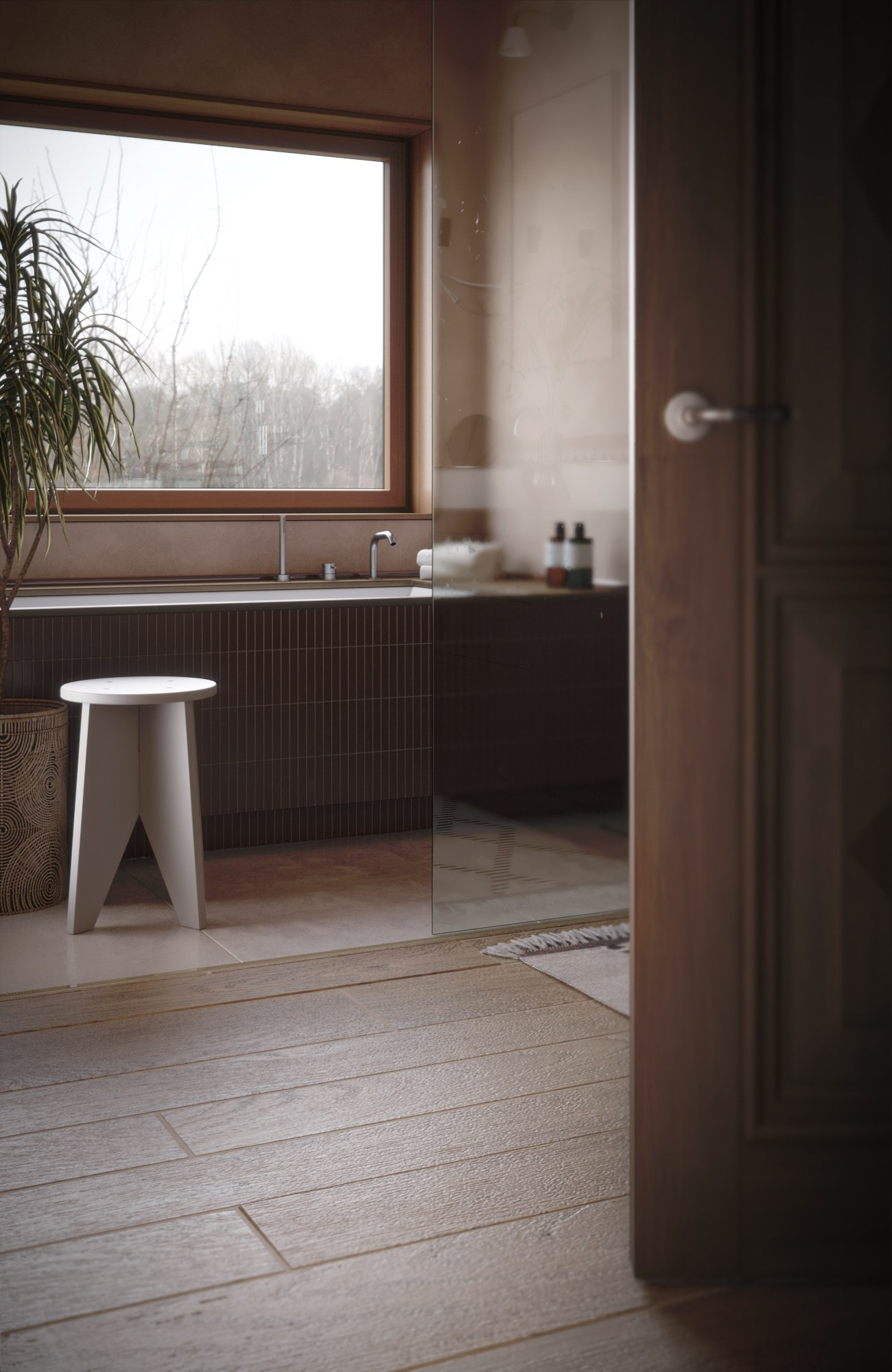 Terra Bath by Alena Krasnova. 3D visualization for architects and designers