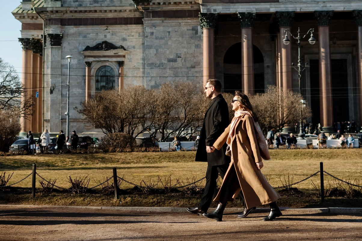 Фотосессия пары в отпуске СПб