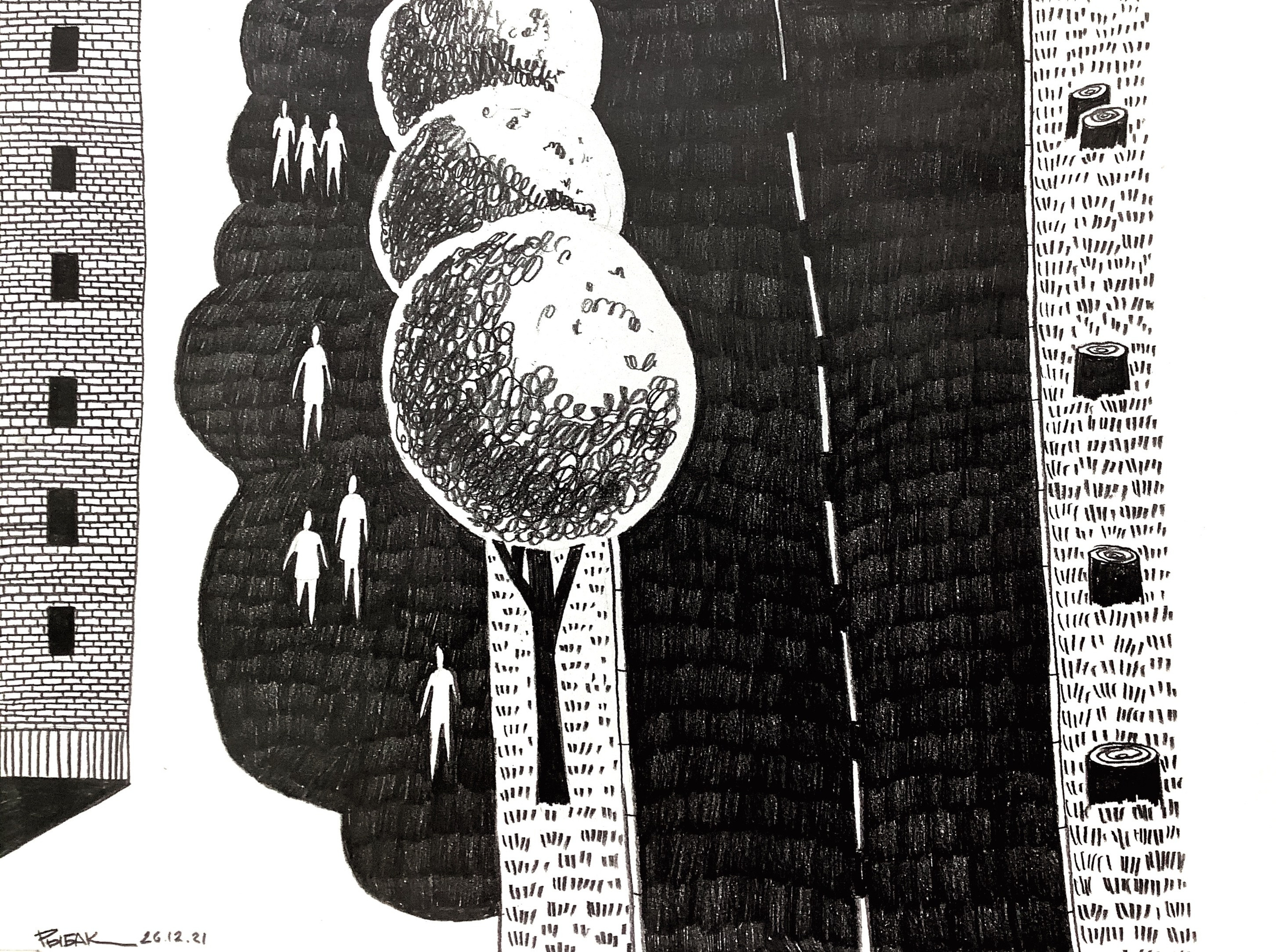 Графика 2021. Художник Рыбак Николай