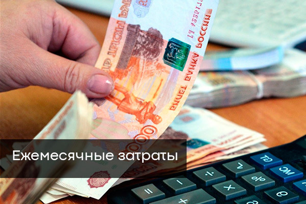 Ежемесячные затраты