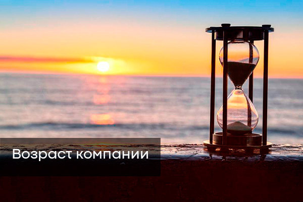 Возраст компании