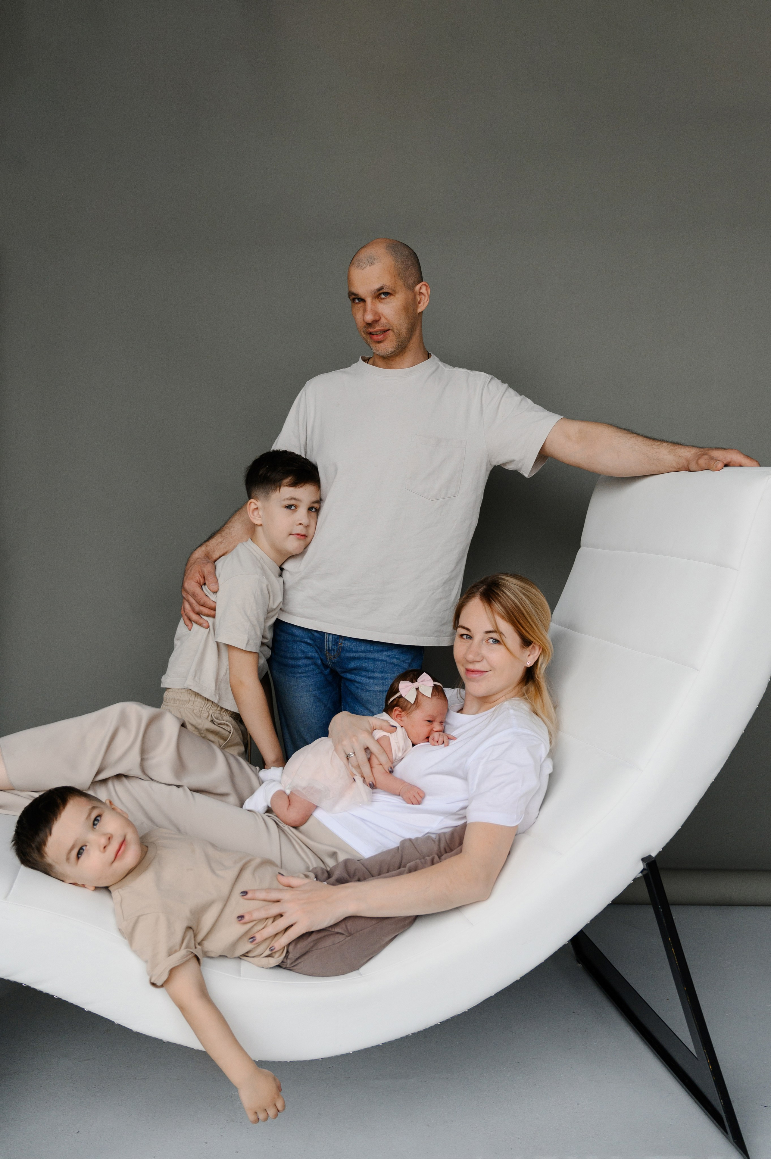 Съемка в фотостудии. Фотограф новорожденных в Санкт-Петербурге
