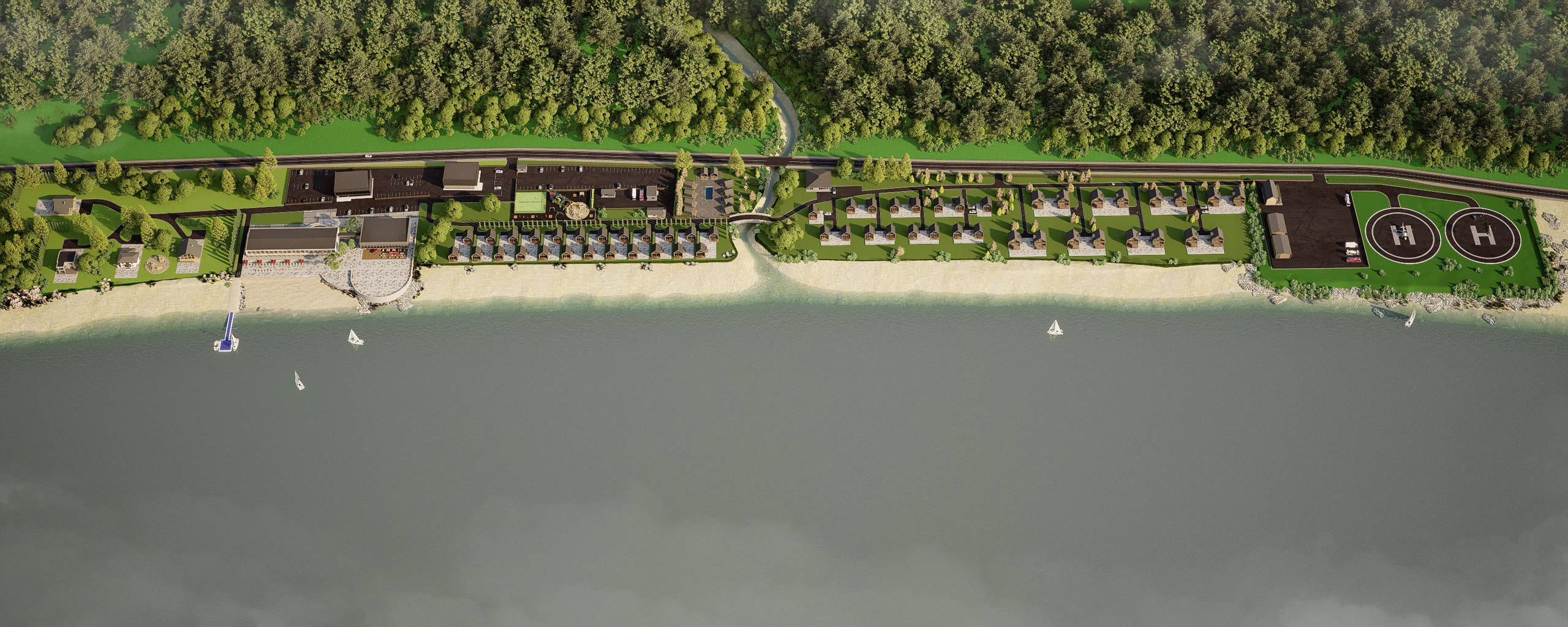 Озеро Буссе. Вариант 2. Архитектурно-дизайнерское бюро ROOMS