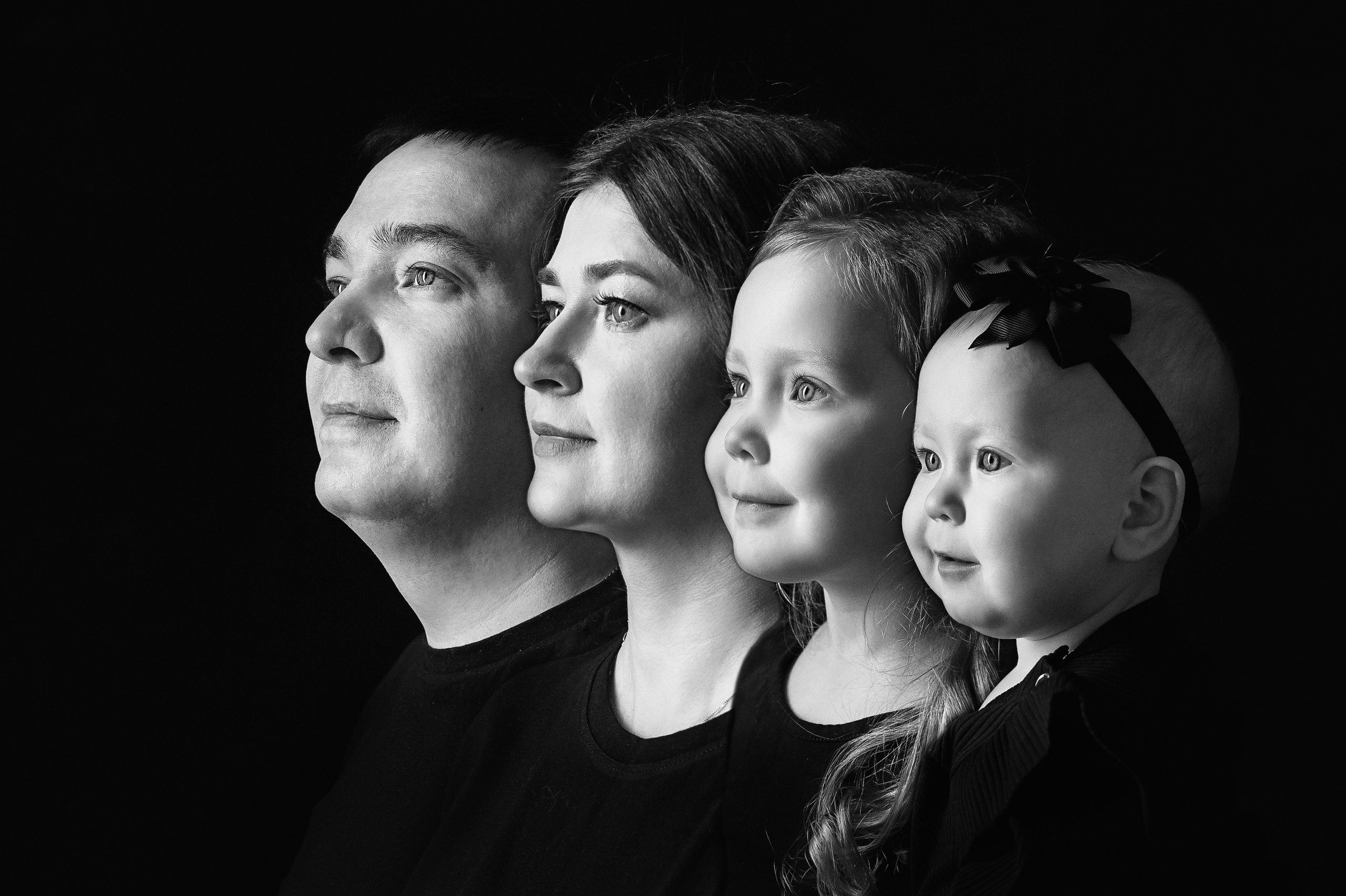 Портрет СЕМЬЯ (поколения). Фотограф Новорожденных и беременности г. Тюмень