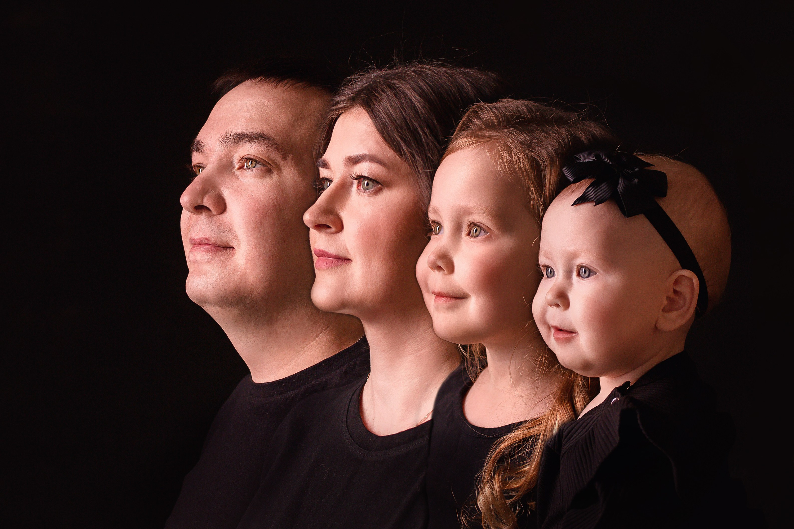 Портрет СЕМЬЯ (поколения). Фотограф Новорожденных и беременности г. Тюмень