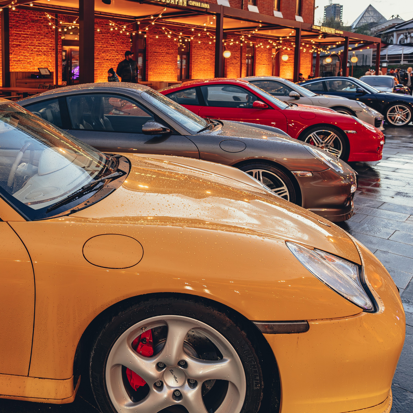 Porsche Ride gathering in Moscow on the territory of the DEPO.Three stations food mall on April 12, 2024. Photos of Porsche in Moscow.