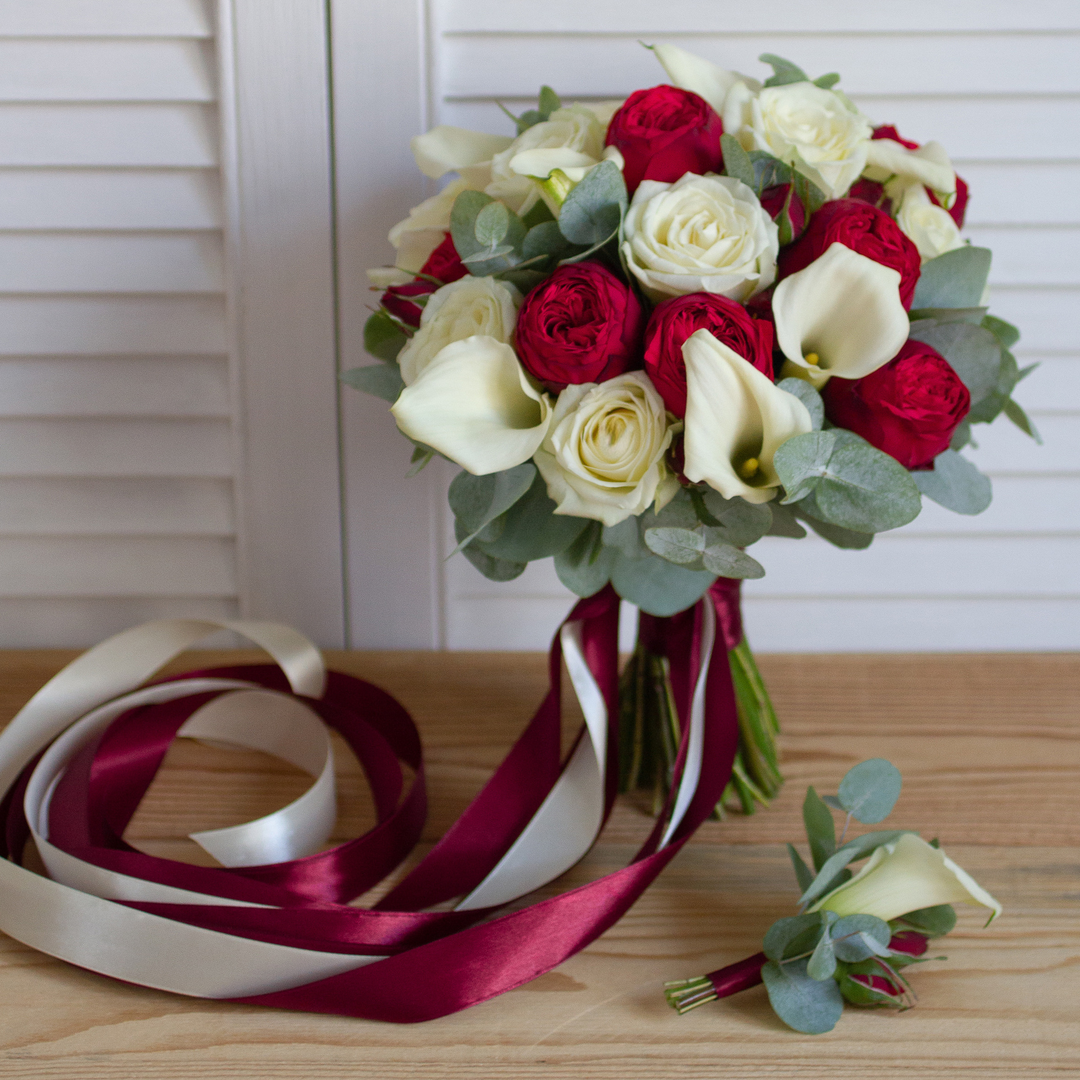 Свадебный букет с гвоздиками, флорист Маргарита Гладкова