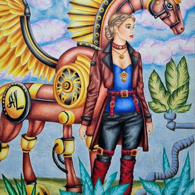 Steampunk. Раскраски Алёны Лазаревой
