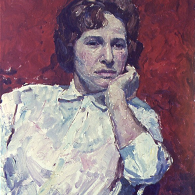 «Тамара на красном фоне» 1963 год Собств. Т. П. Башутиной