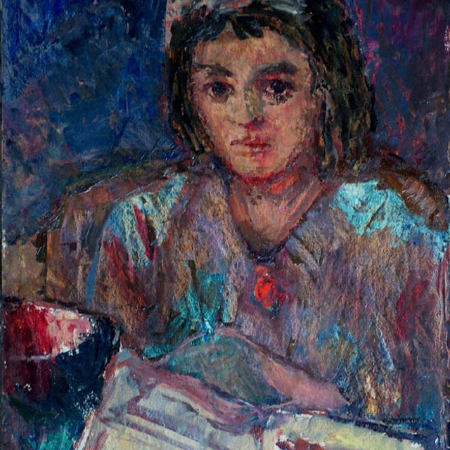 «Девушка с книгой» 1961 год Собр. Т.Вонг. Гонконг