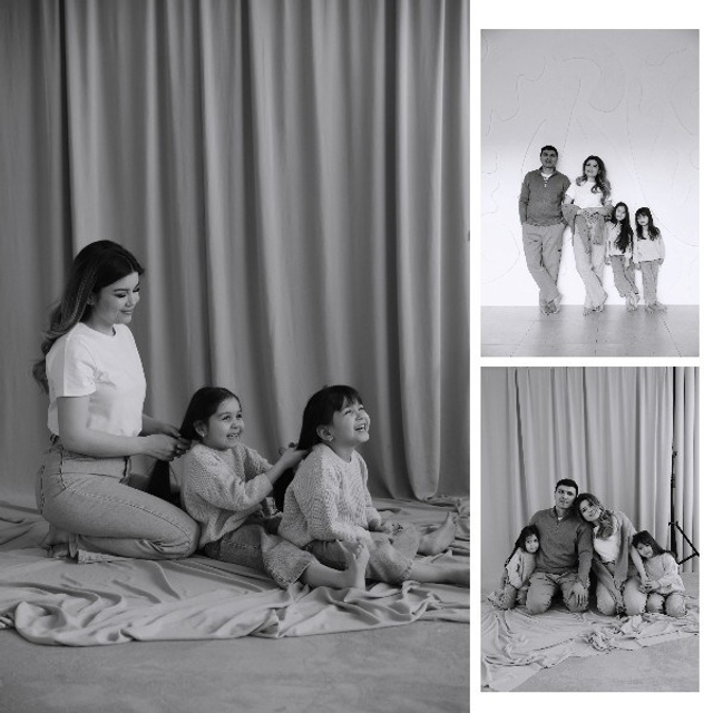 Семейная съемки в фотостудии